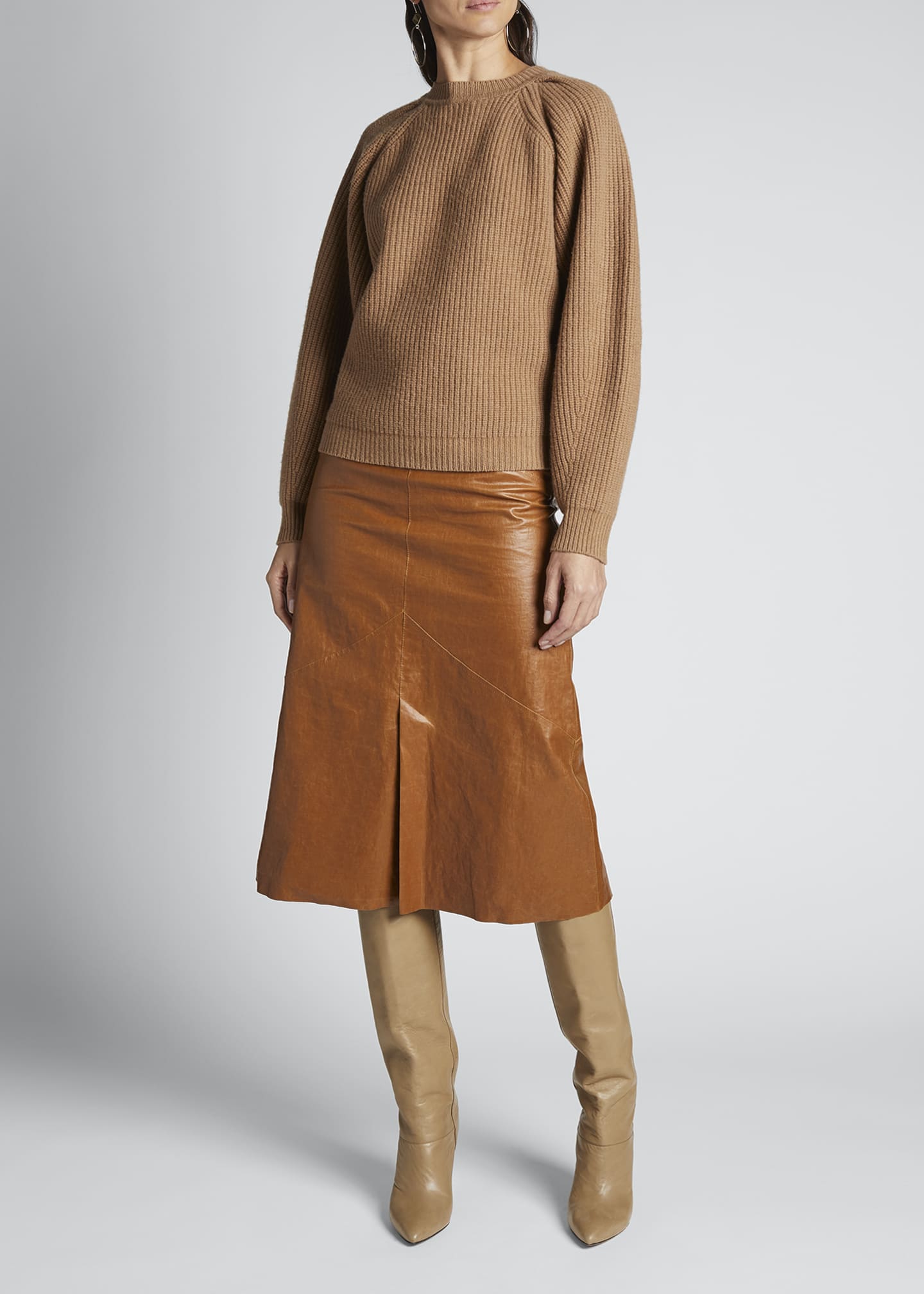 Isabel Marant Wool-Cashmere Crewneck Sweater - Bergdorf Goodman