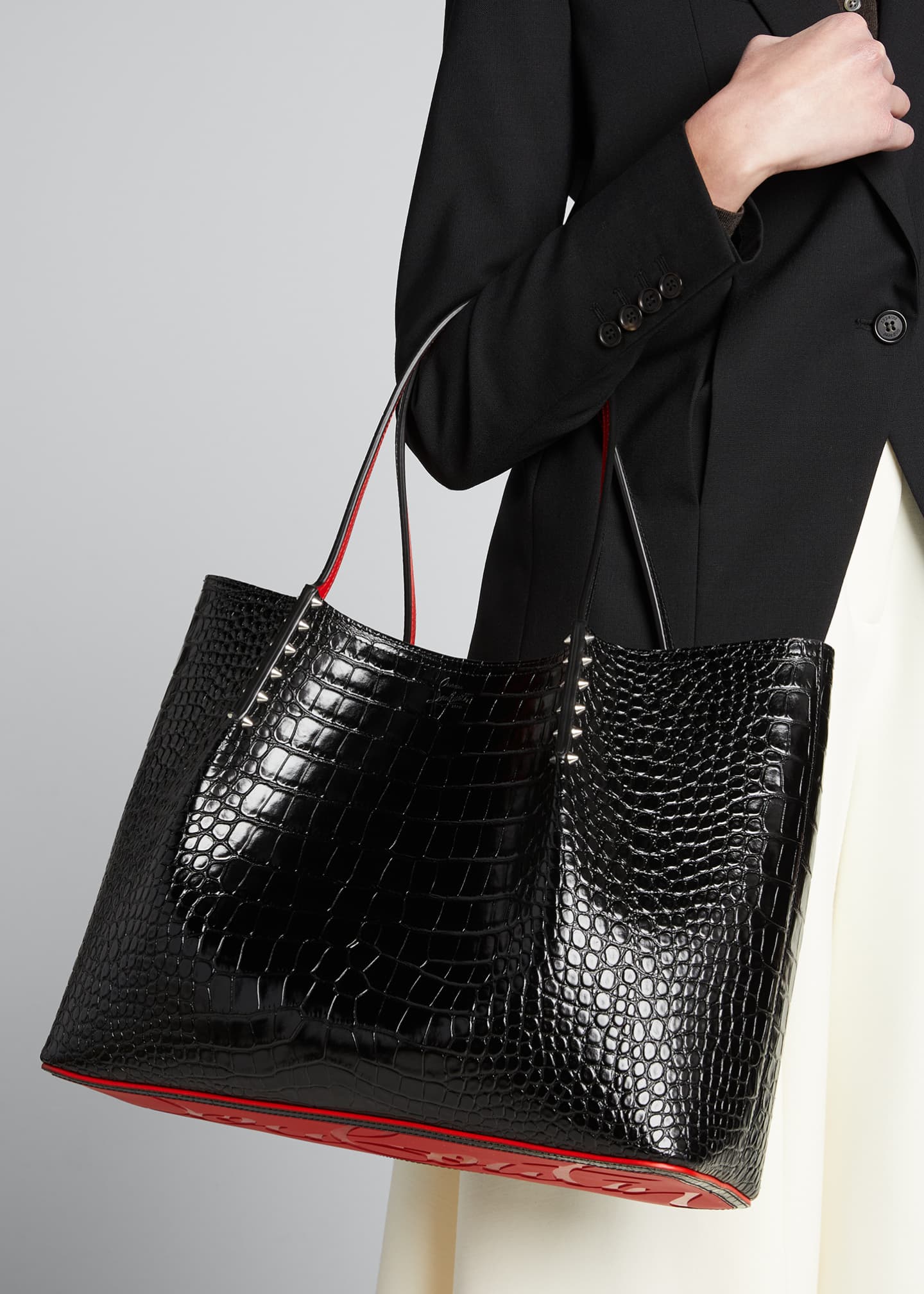 Croc Bag Tote
 Christian Louboutin Cabarock Mock Croc Tote Bag Bergdorf Goodman