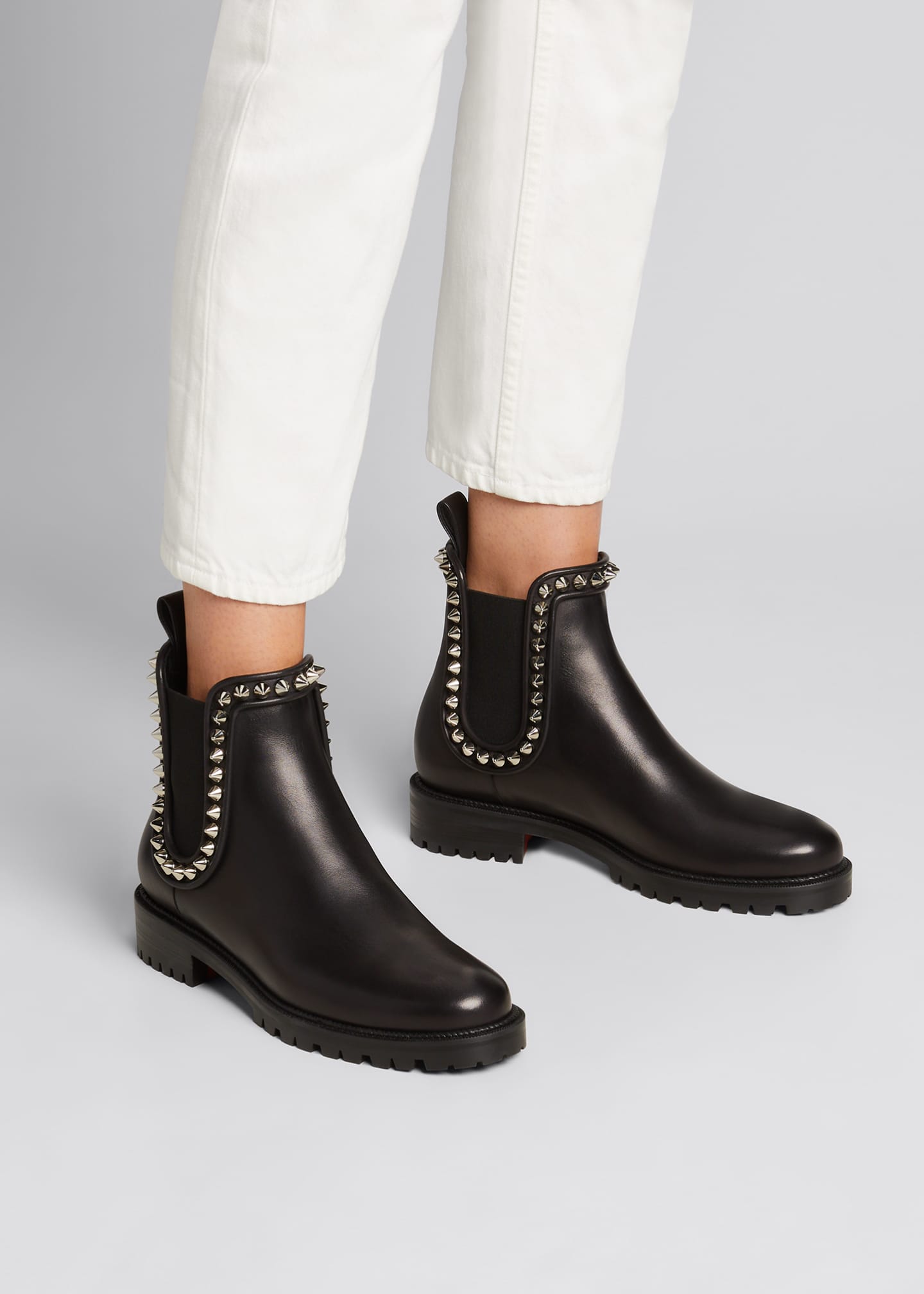louboutin booties studded