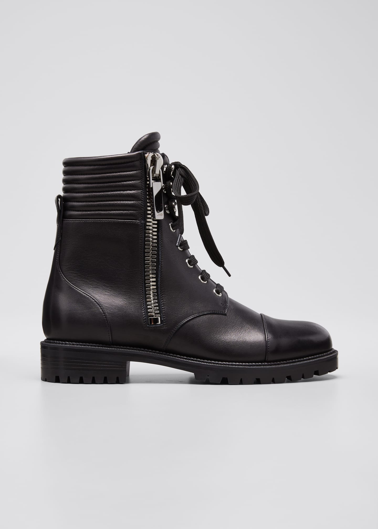 red sole combat boots