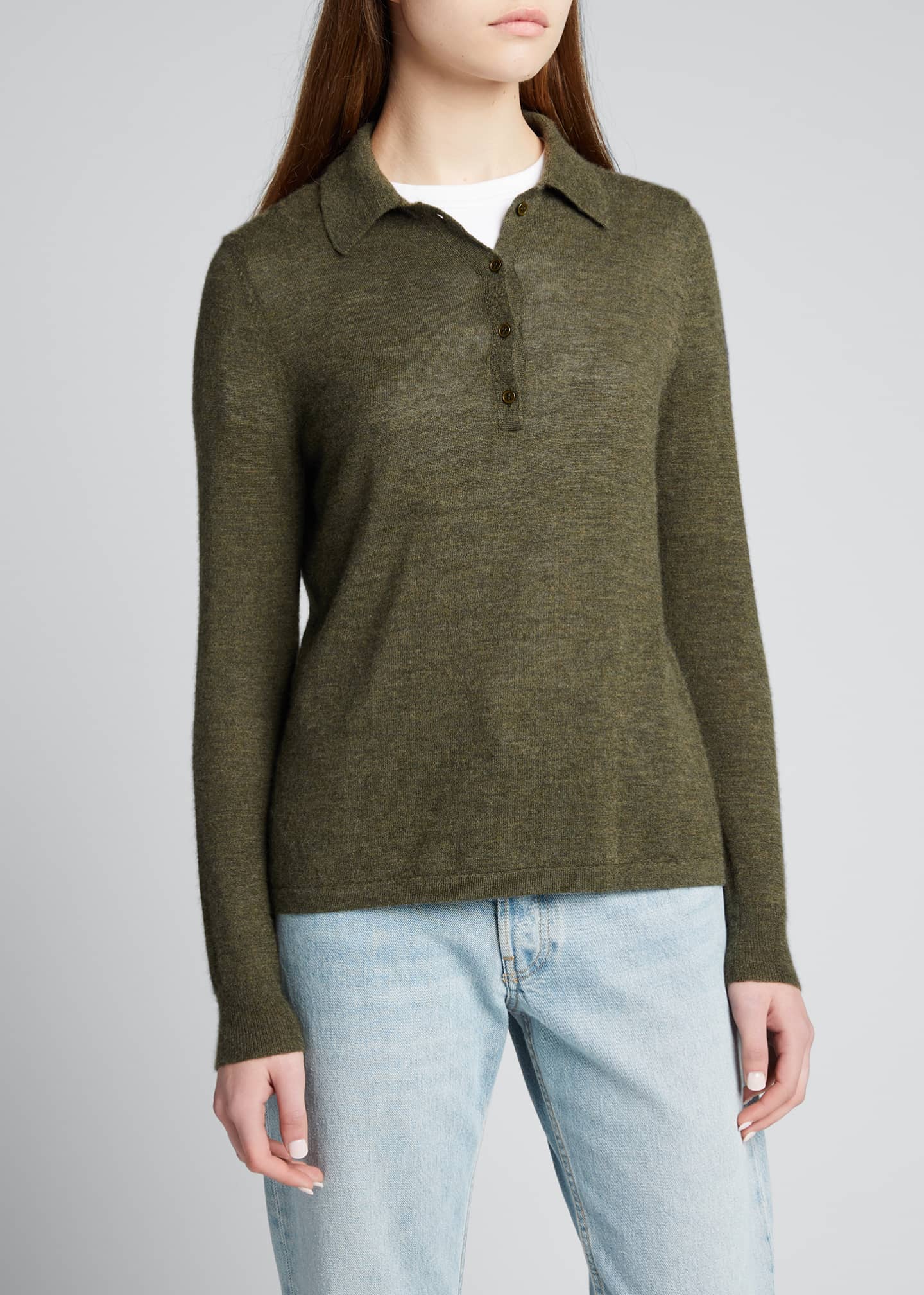 Nili Lotan Cashmere Polo Sweater - Bergdorf Goodman