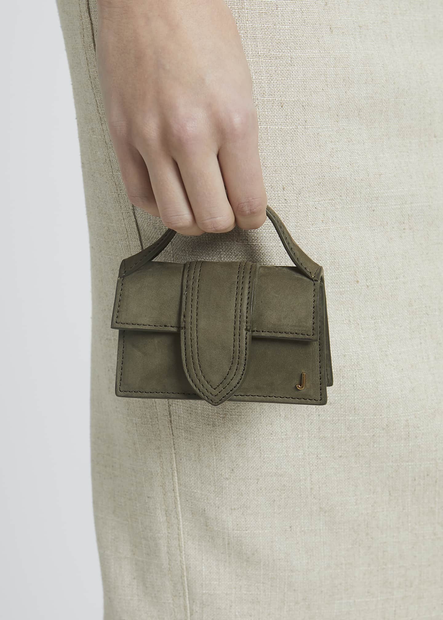 Jacquemus Le Petit Bambino Suede Top Handle Bag - Bergdorf Goodman