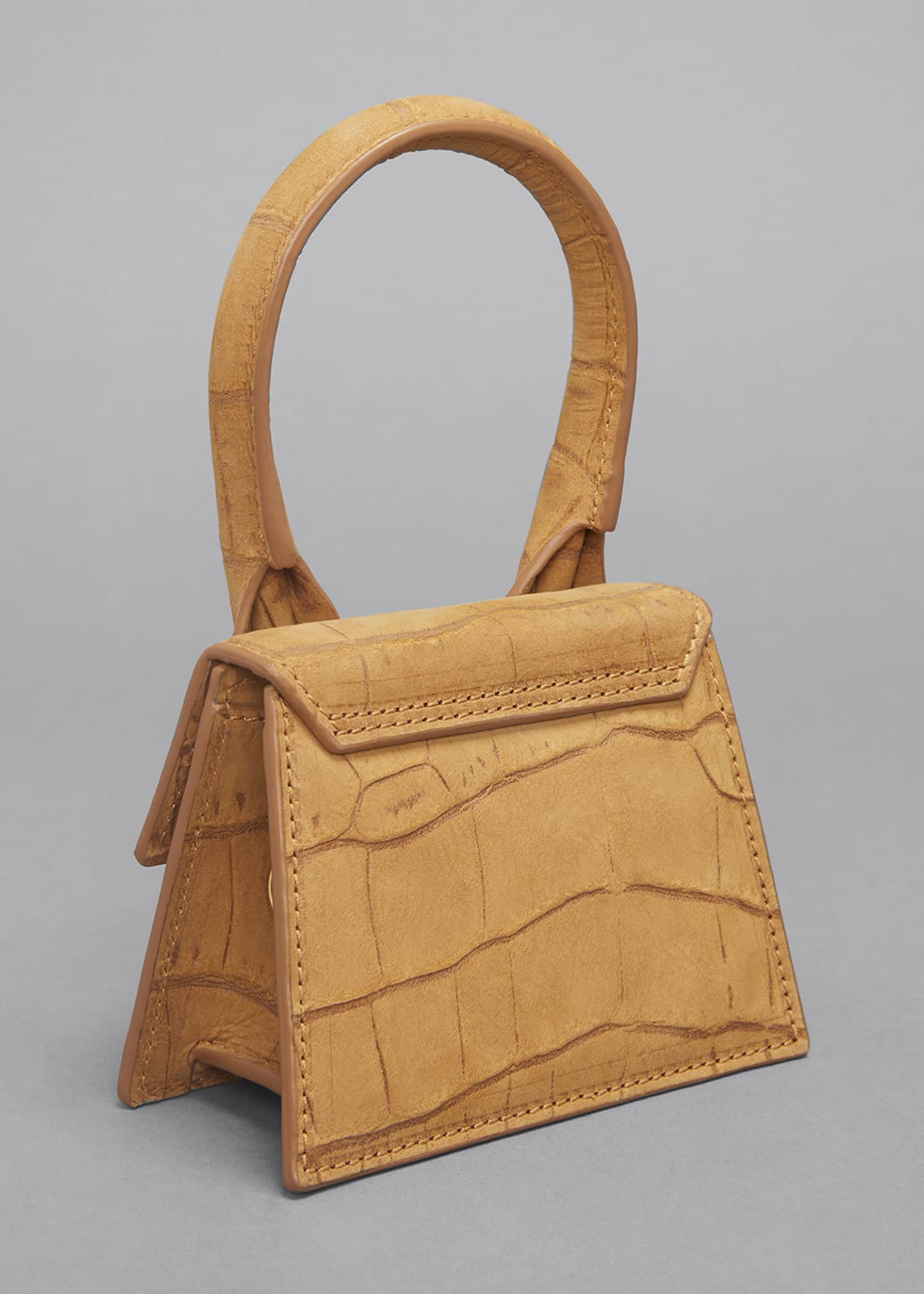 Download Jacquemus Le Chiquito Mock-Croc Top Handle Bag - Bergdorf ...