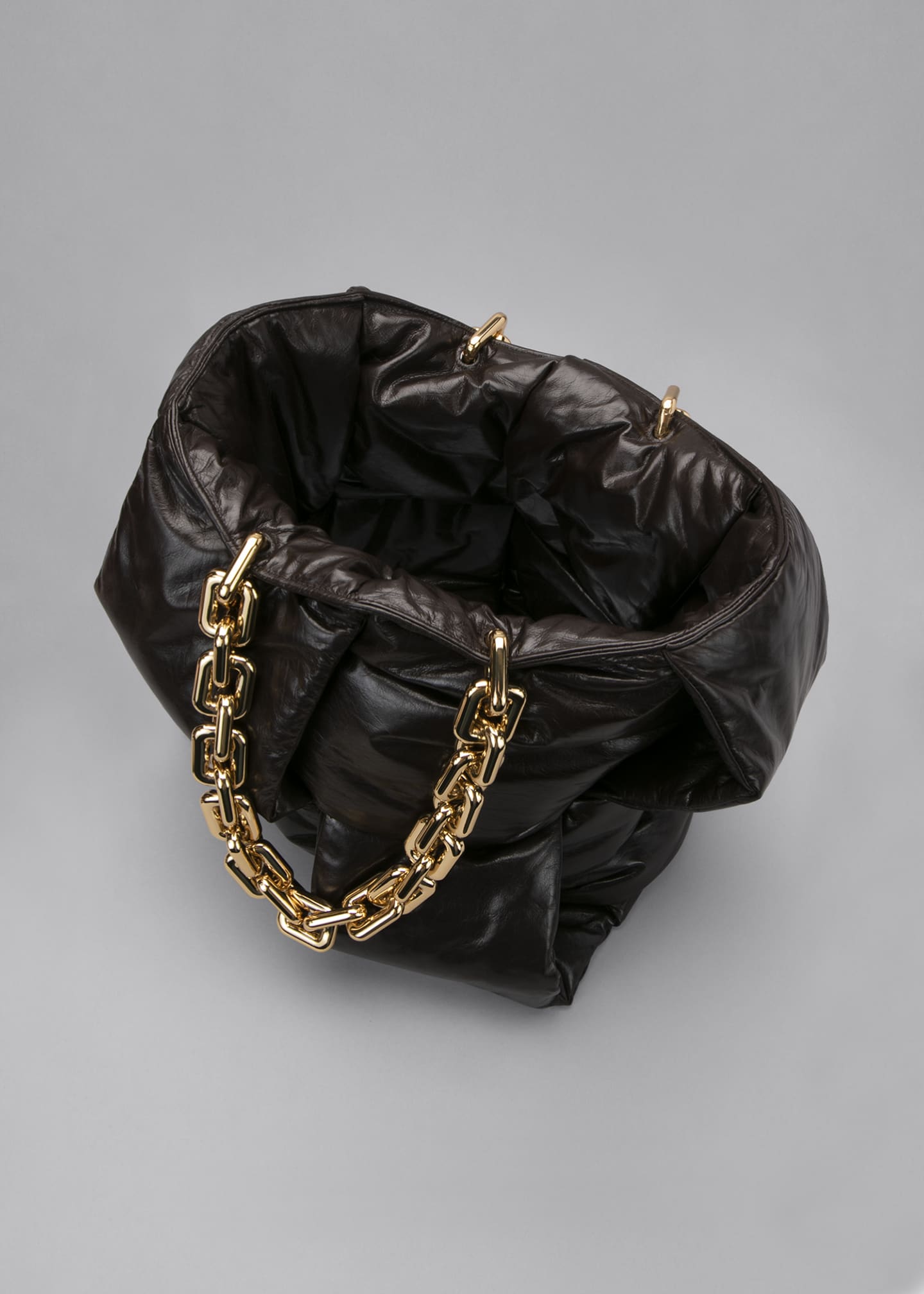 Bottega Intrecciato Puffy Chain Top Handle Tote Bag Bergdorf Goodman