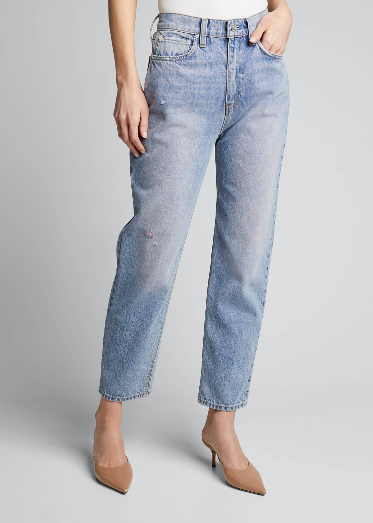 Hudson Elly Extreme HighWaist Tapered Jeans Bergdorf Goodman