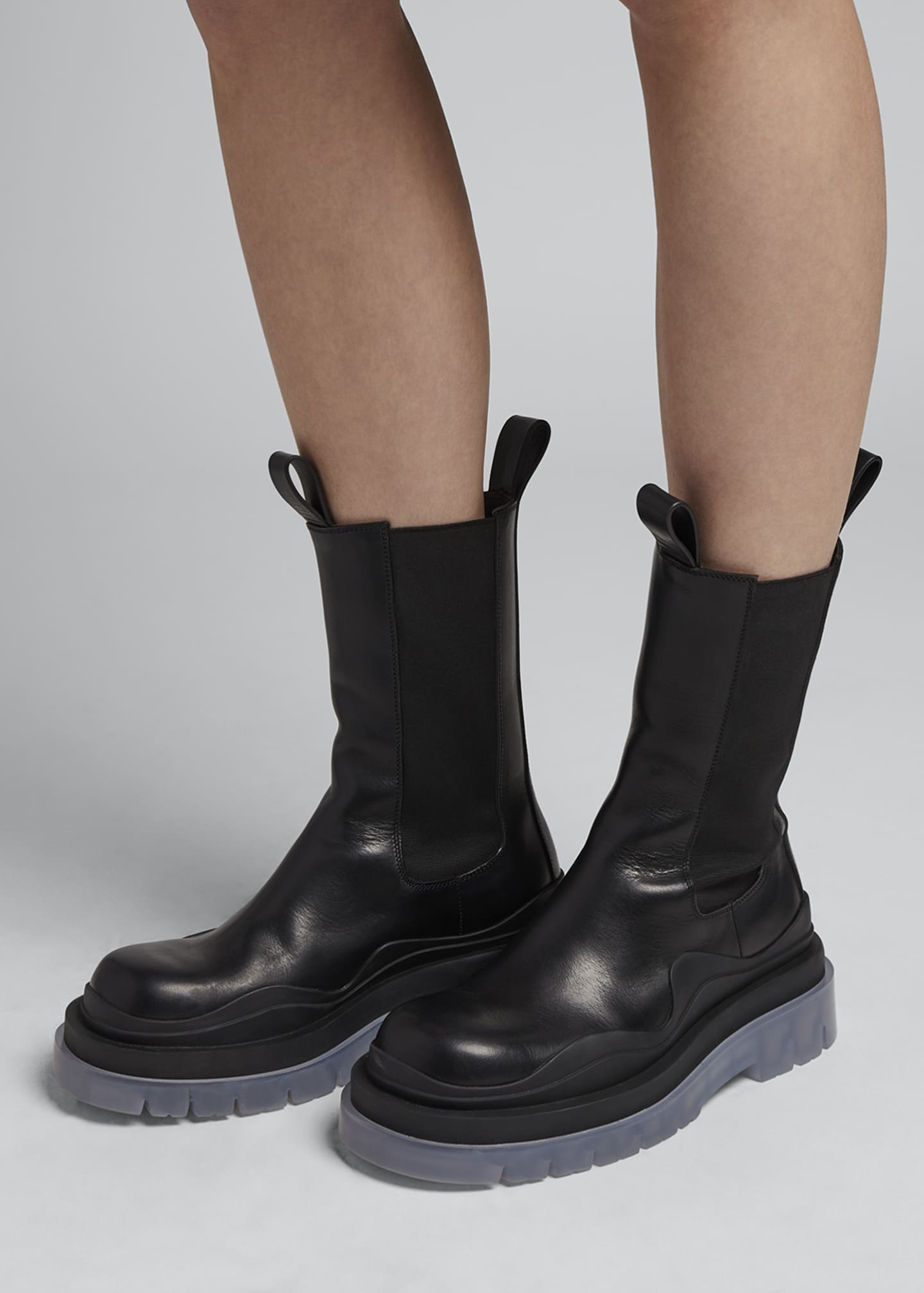 biker boots bottega veneta