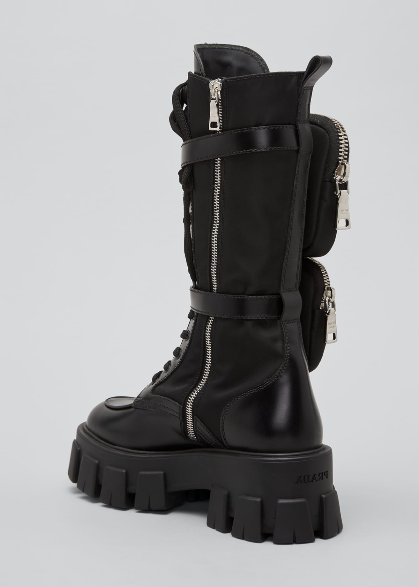 prada combat boots women's