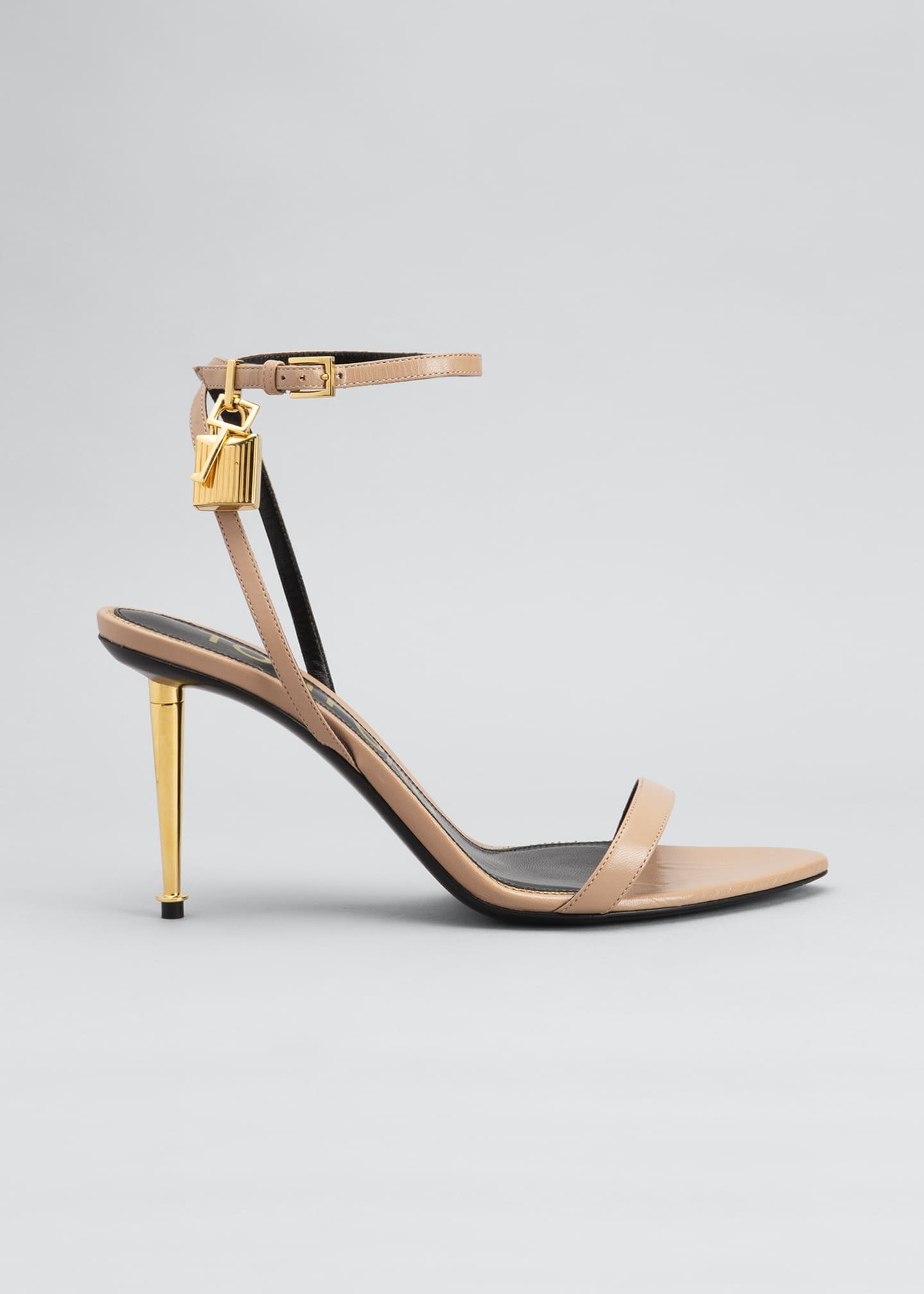 tom ford 85mm lock leather sandals