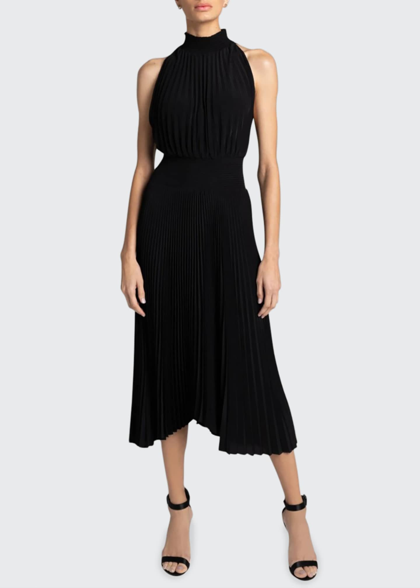 A.L.C. Renzo Pleated Halter Dress - Bergdorf Goodman