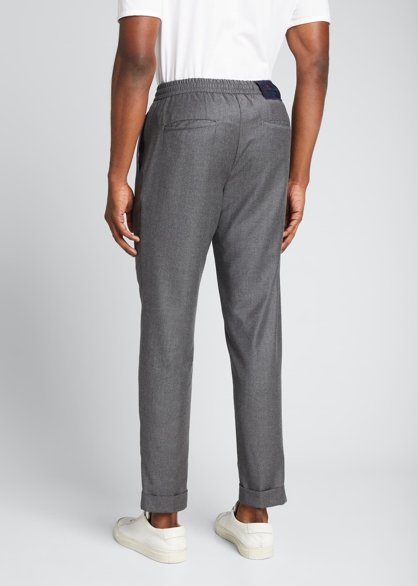 Kiton Men's Pleated Wool Trousers Bergdorf Goodman