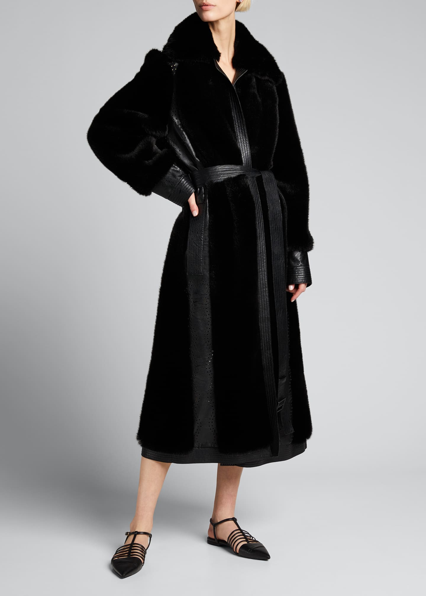 Stella mccartney belen faux fur coat Clearance