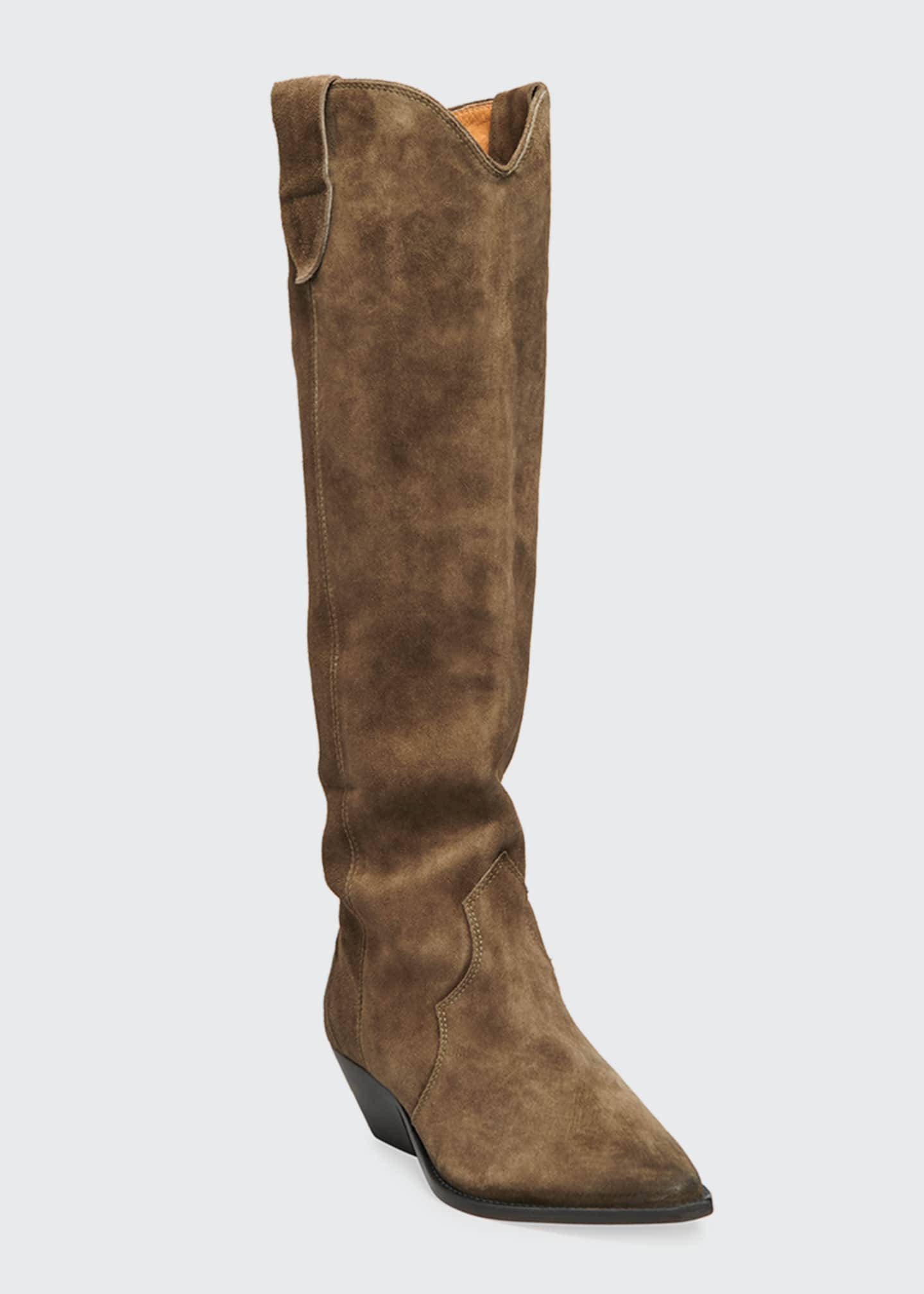 isabel marant denvee suede tall boots