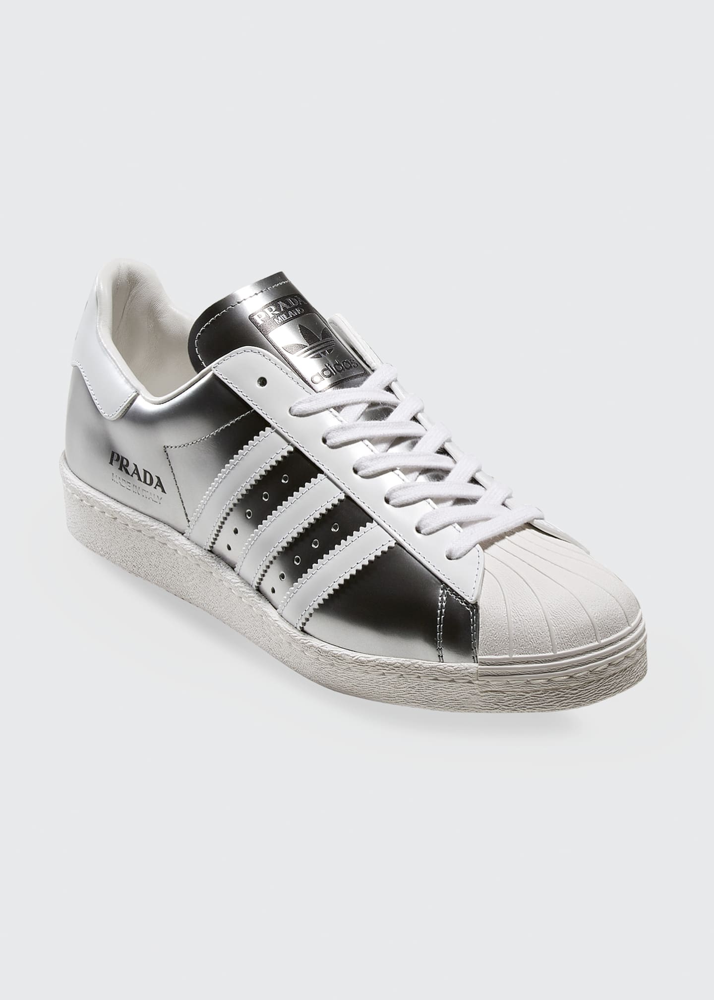 Adidas x Prada x Prada Superstar Metallic Bicolor Classic Sneakers - Bergdorf Goodman