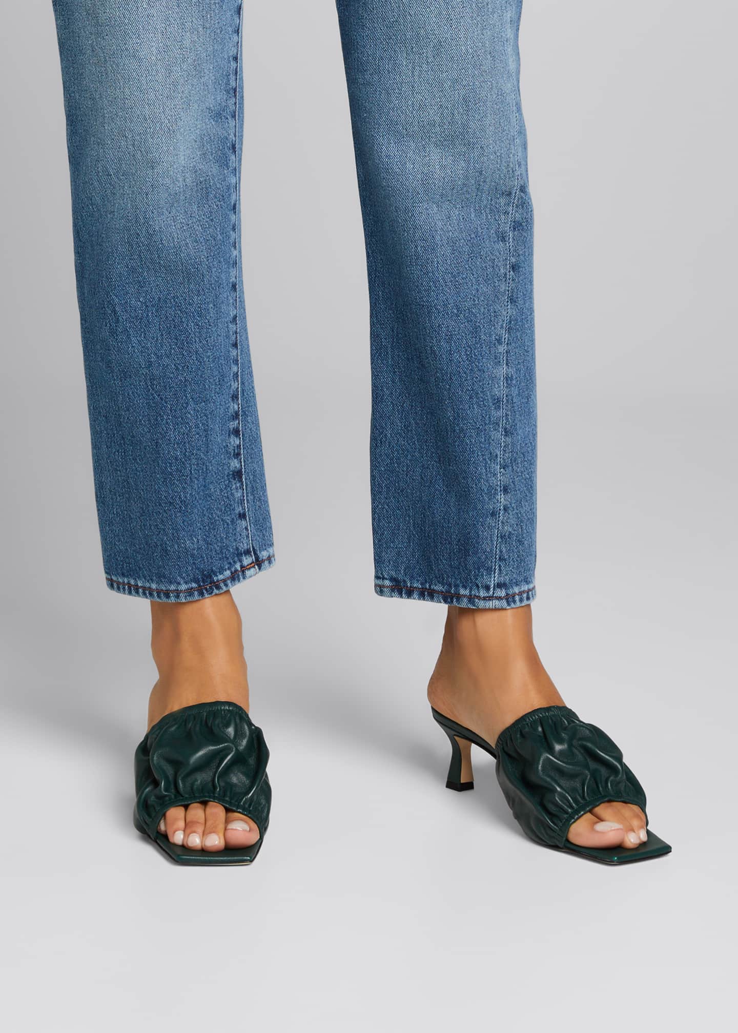 Wandler Ava KittenHeel Slide Sandals Bergdorf Goodman