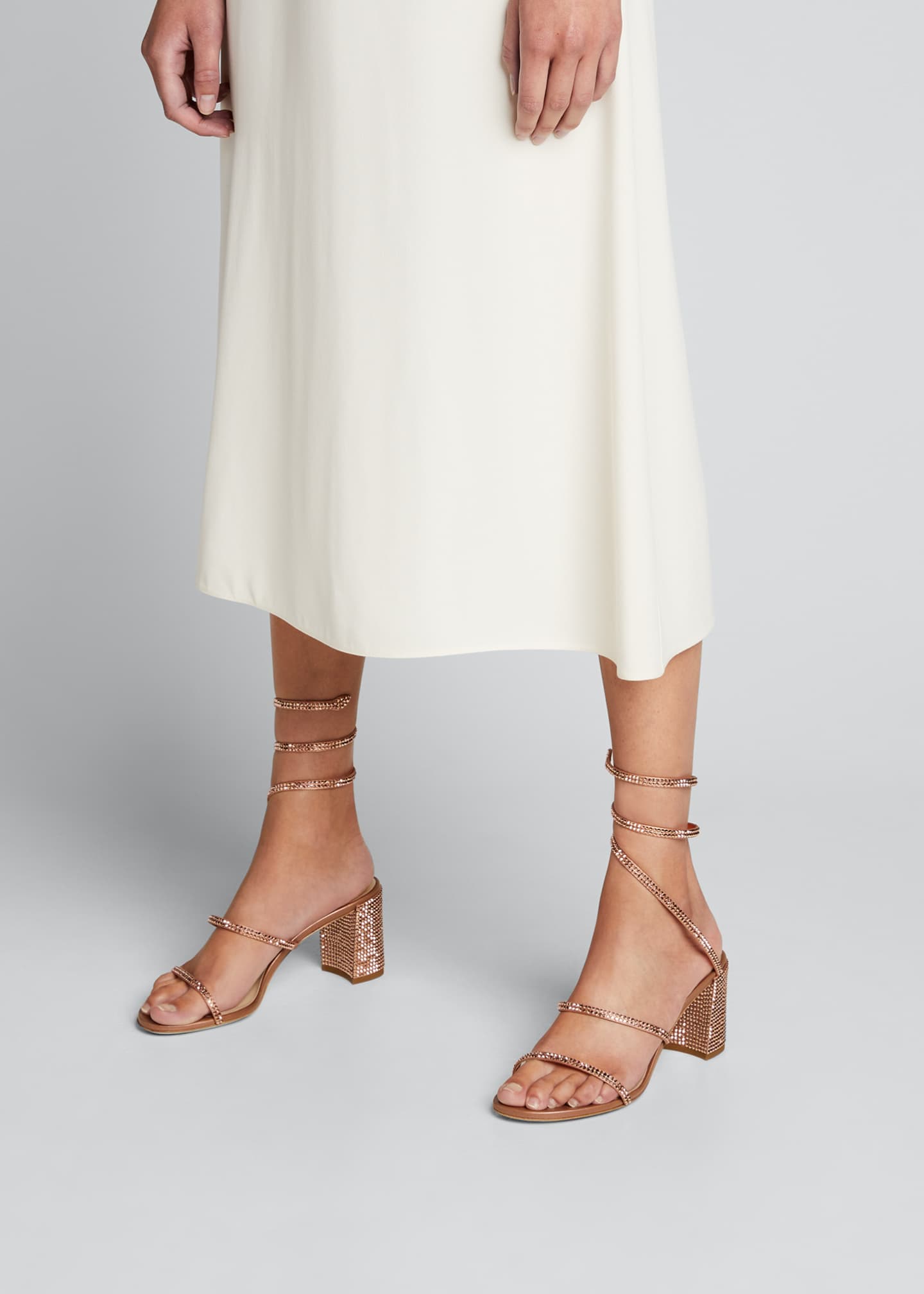 block heel wrap sandals
