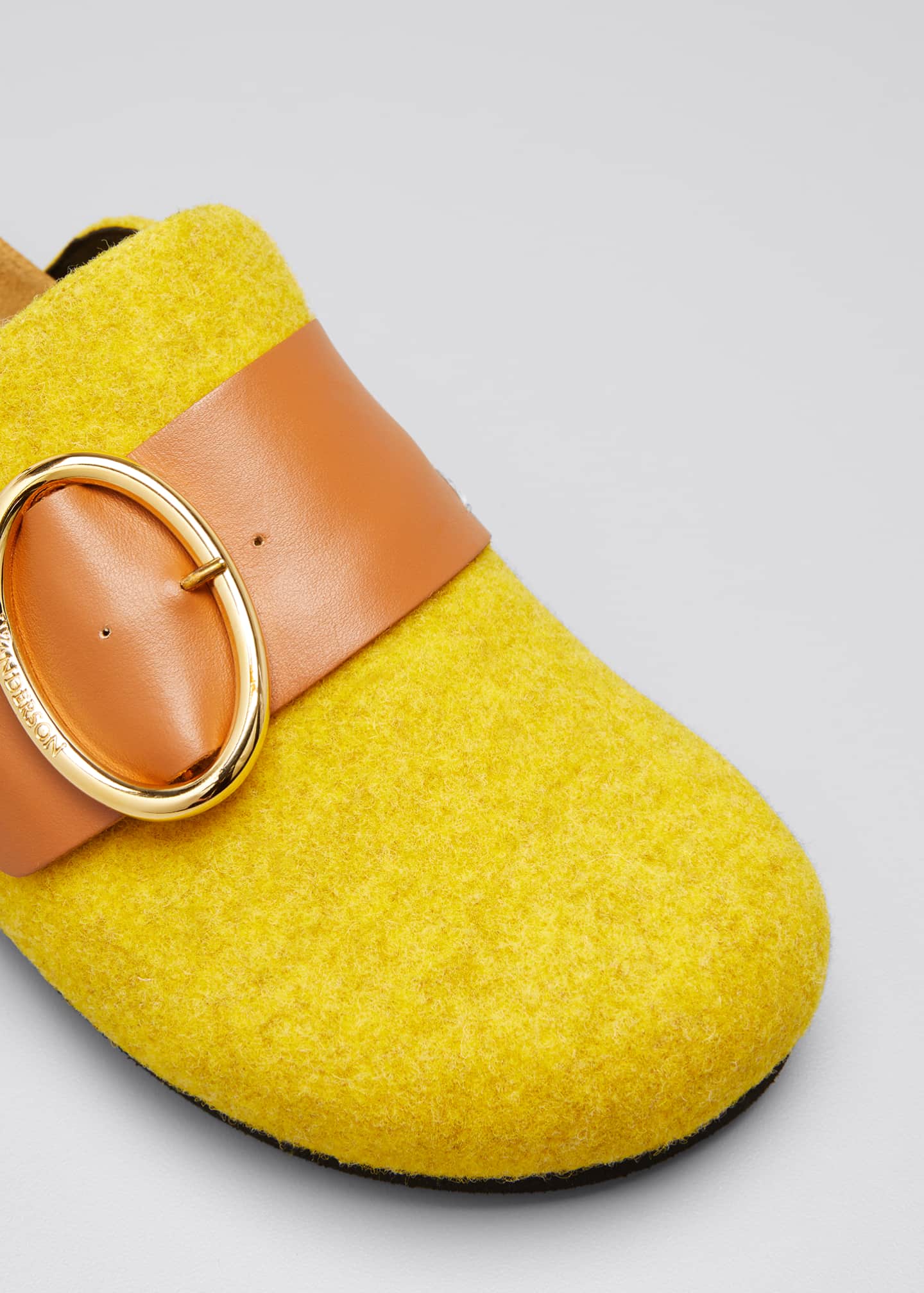 JW Anderson Buckle Slide Mules Bergdorf Goodman