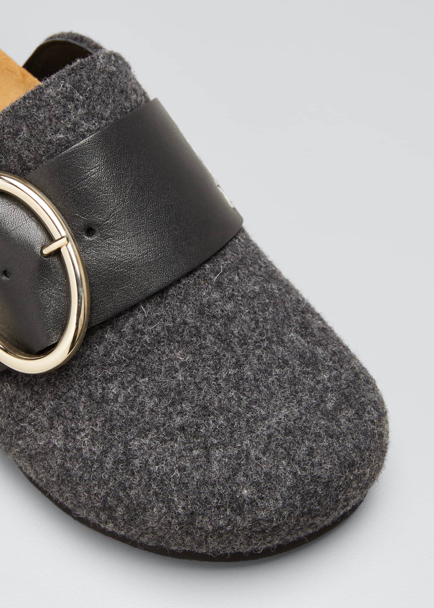 JW Anderson Buckle Slide Mules Bergdorf Goodman