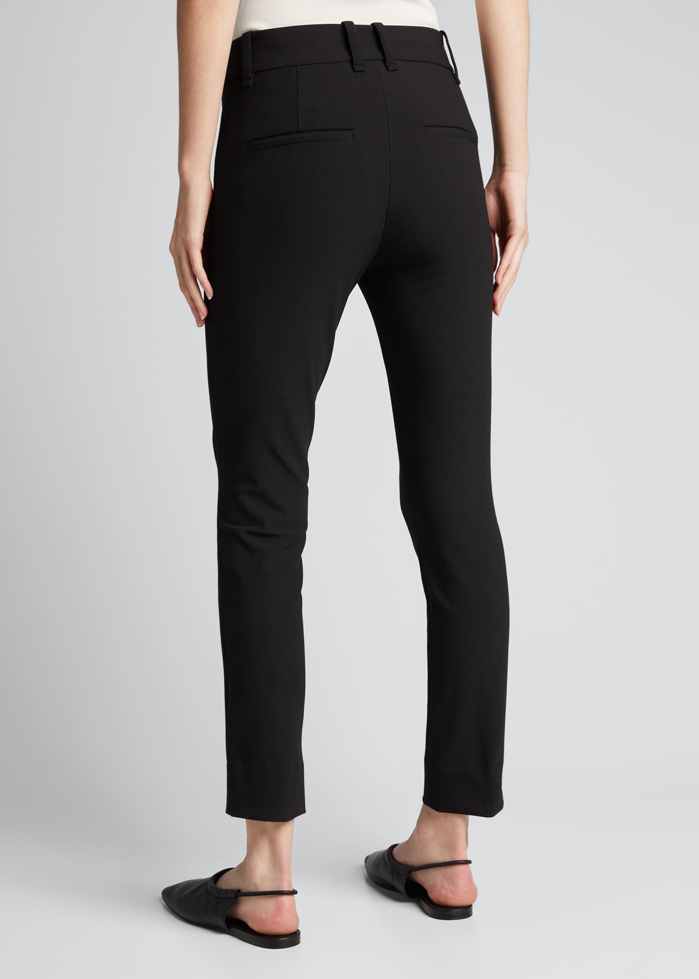 silver cigarette pants