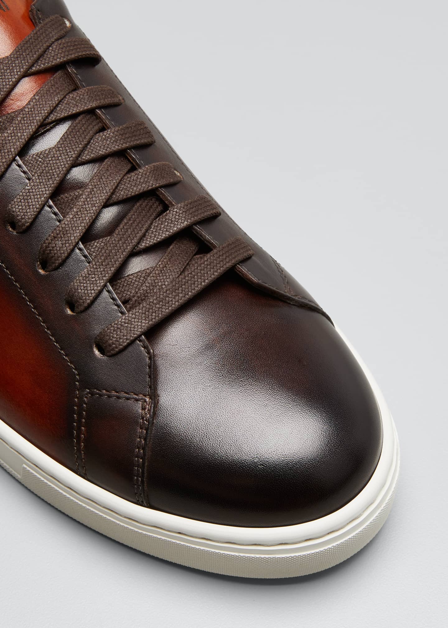 Magnanni Men's Ottawa Burnished Leather Sneakers - Bergdorf Goodman