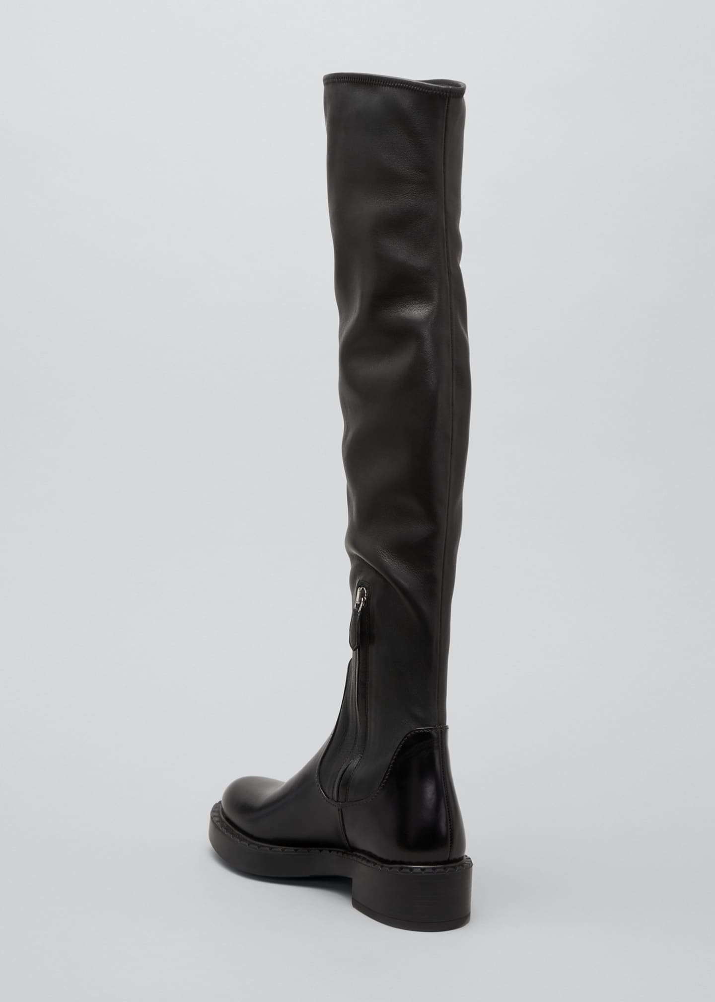 Prada Stretch Leather Over-the-Knee 