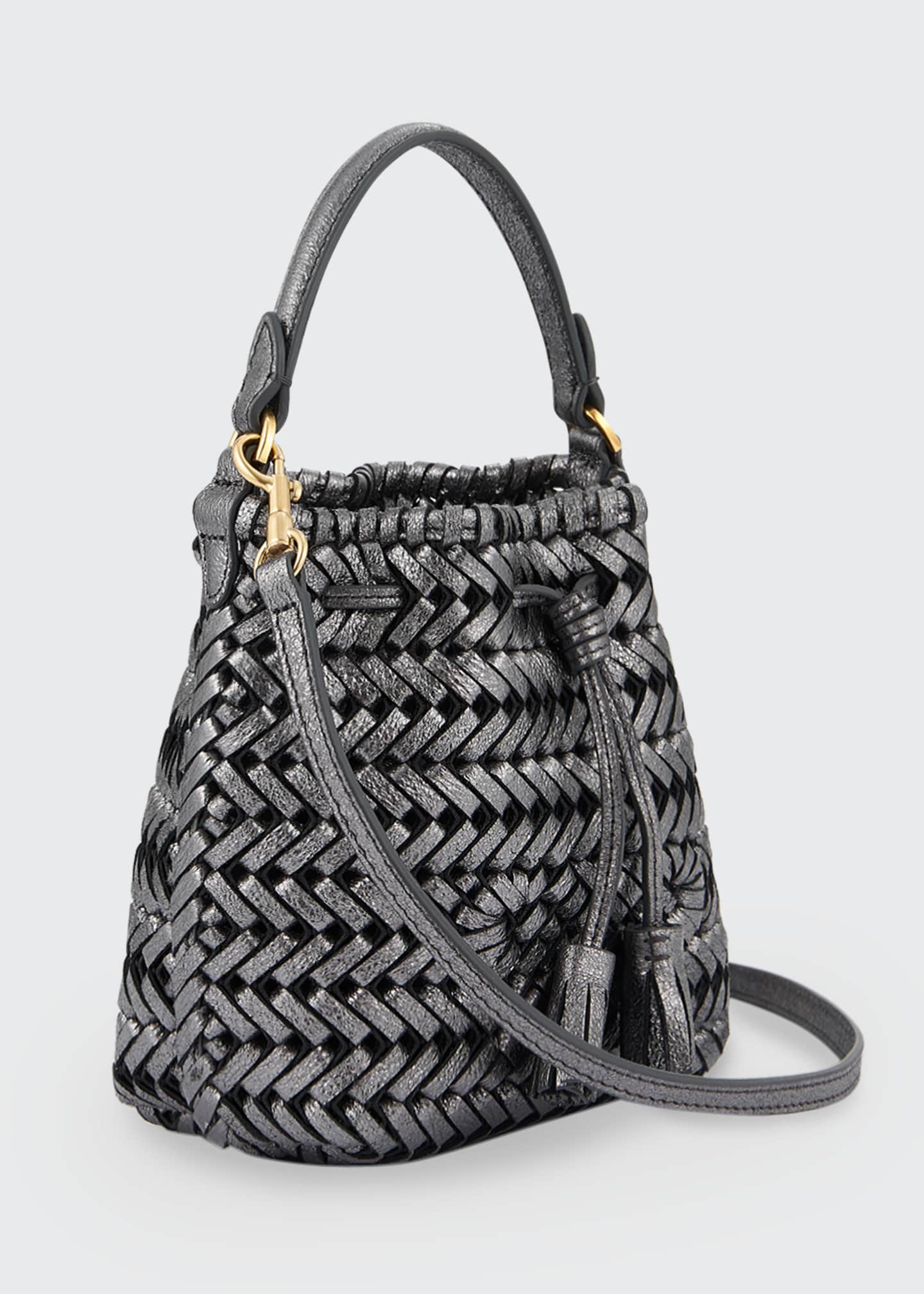 Anya Hindmarch The Neeson Micro Crinkle Drawstring Bucket Bag