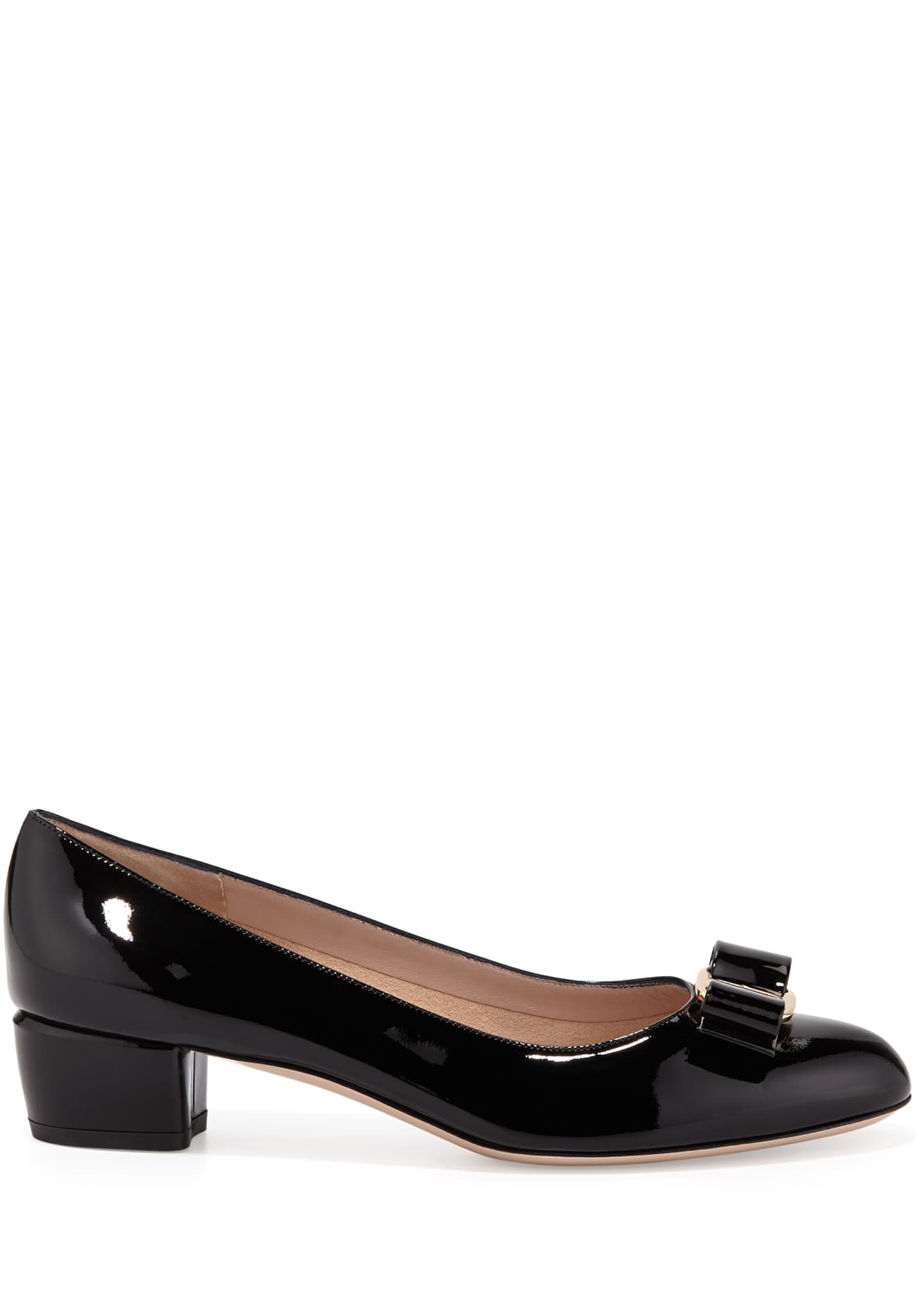 salvatore ferragamo vara dots mesh pumps