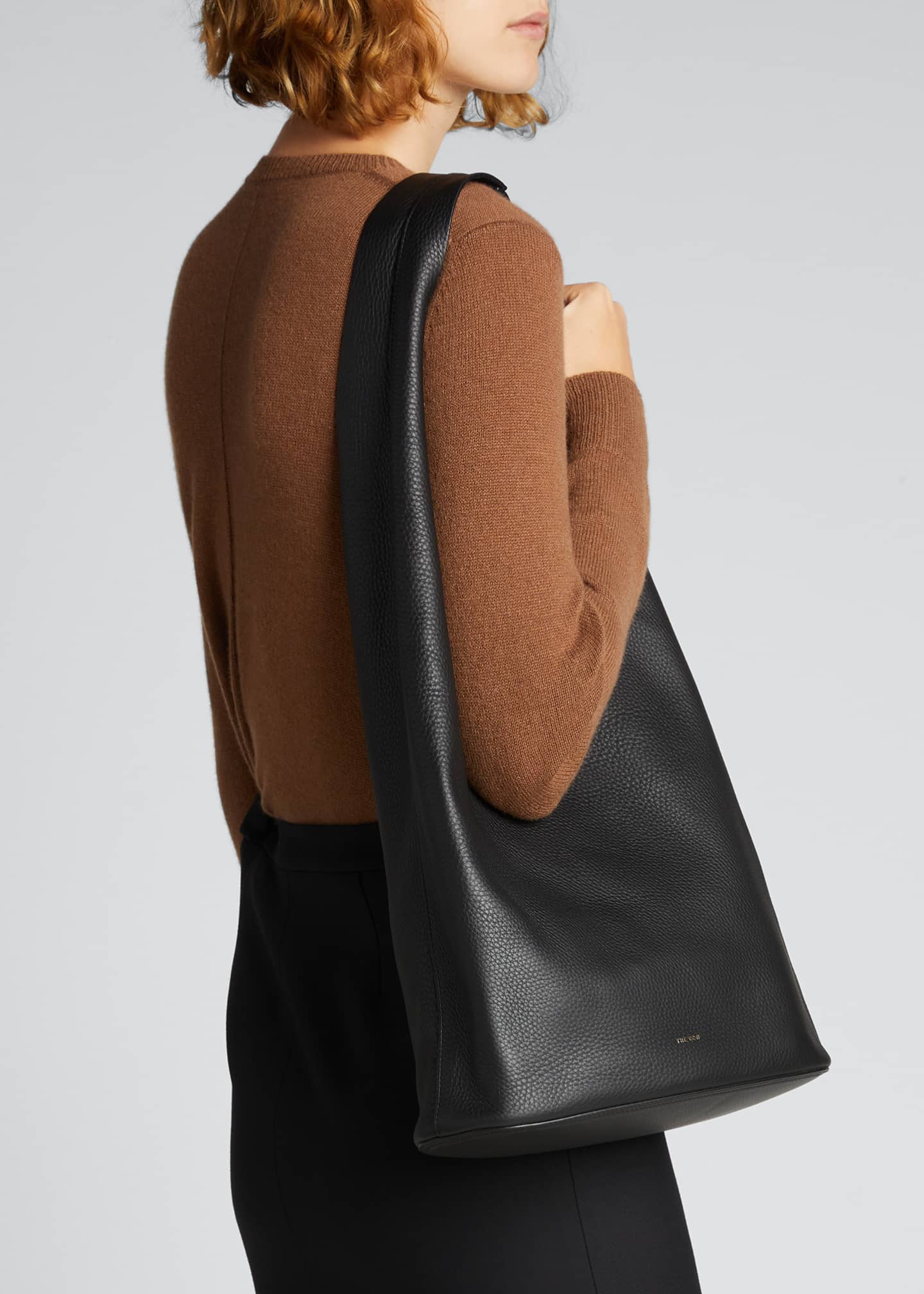 THE ROW Leather Hobo Bucket Bag - Bergdorf Goodman