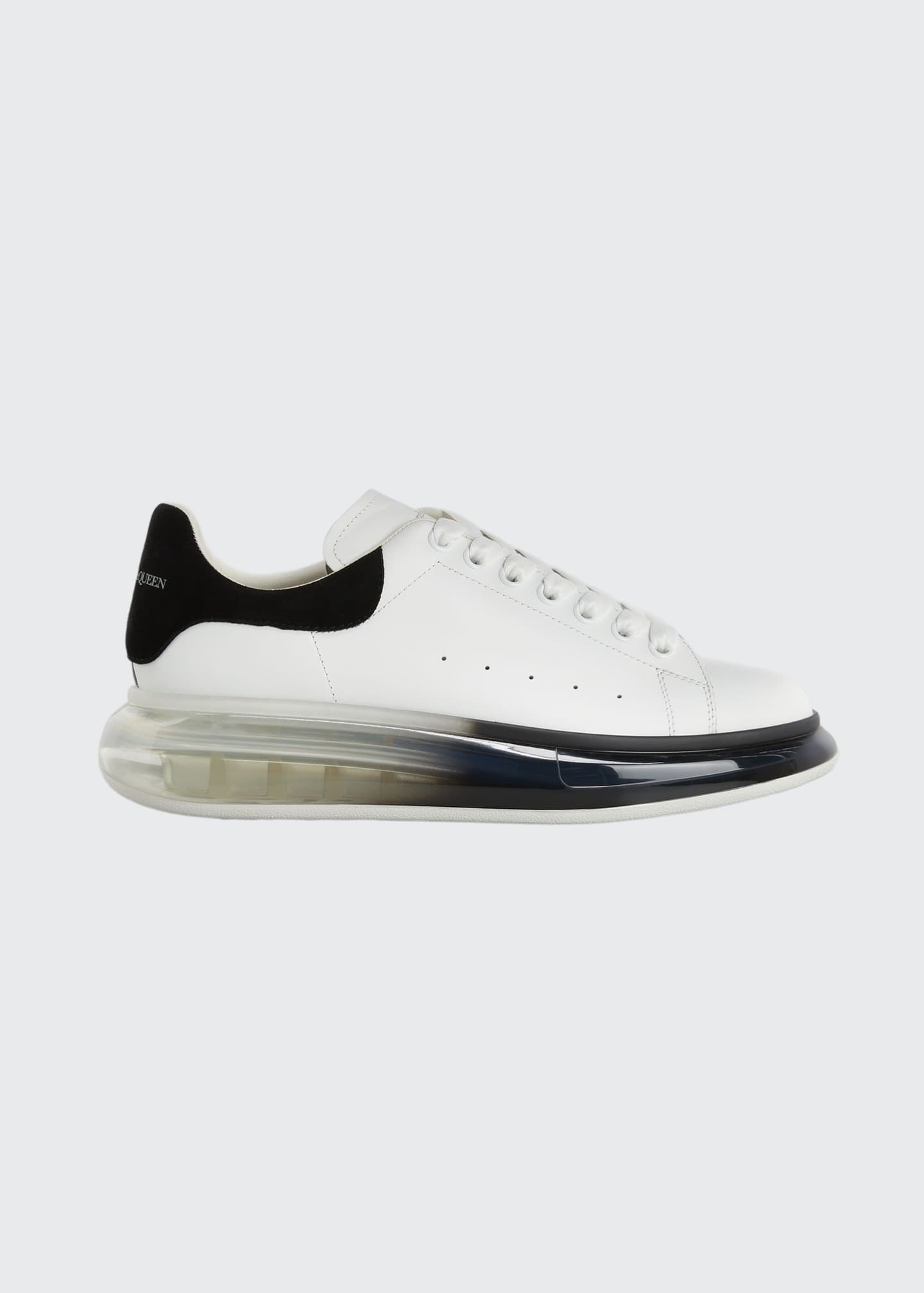 alexander mcqueen iridescent transparent oversized sneakers