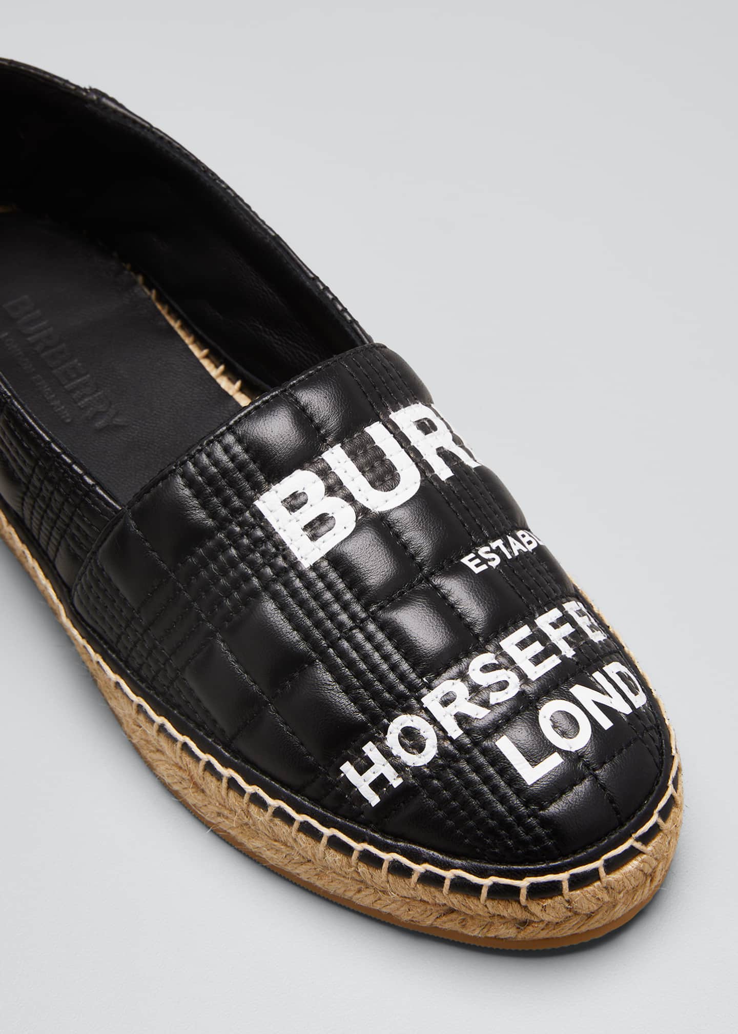 burberry black espadrilles