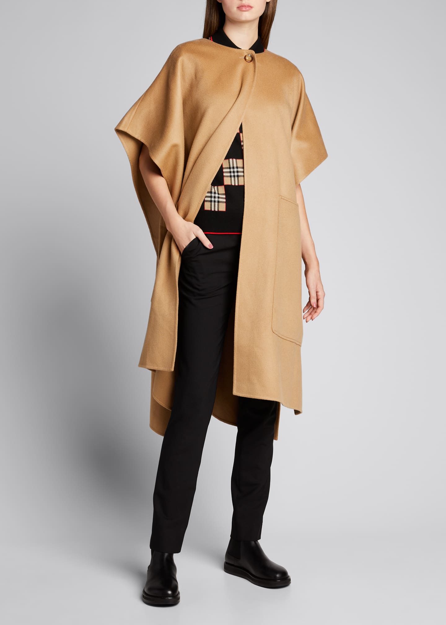 burberry cashmere cape