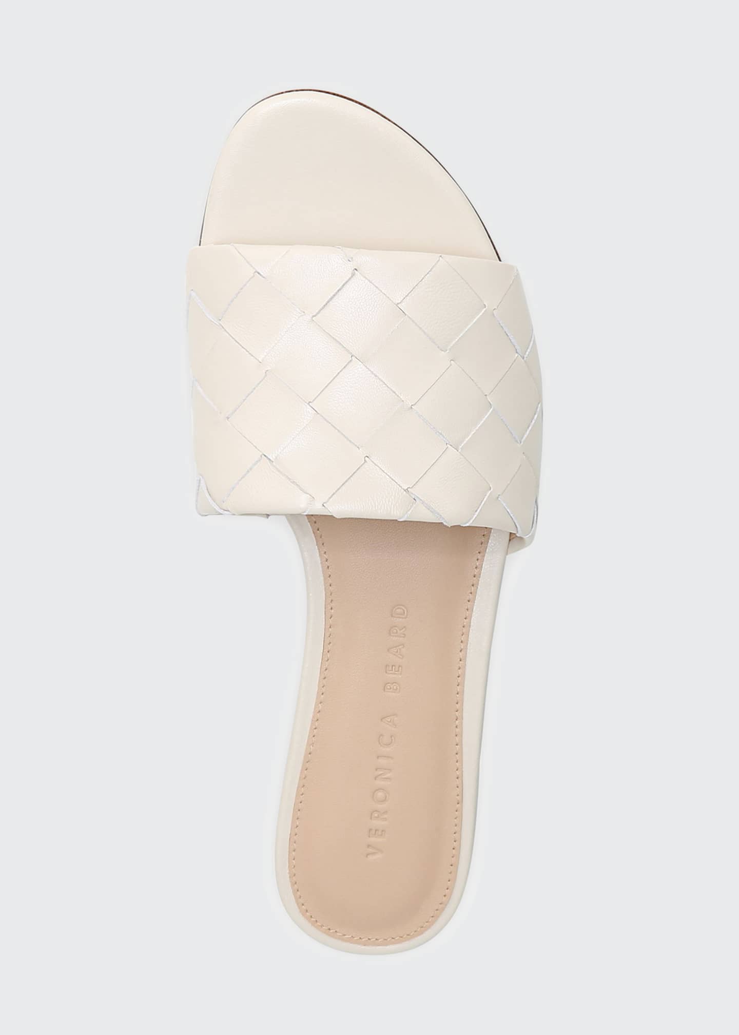 veronica beard senta woven leather slides