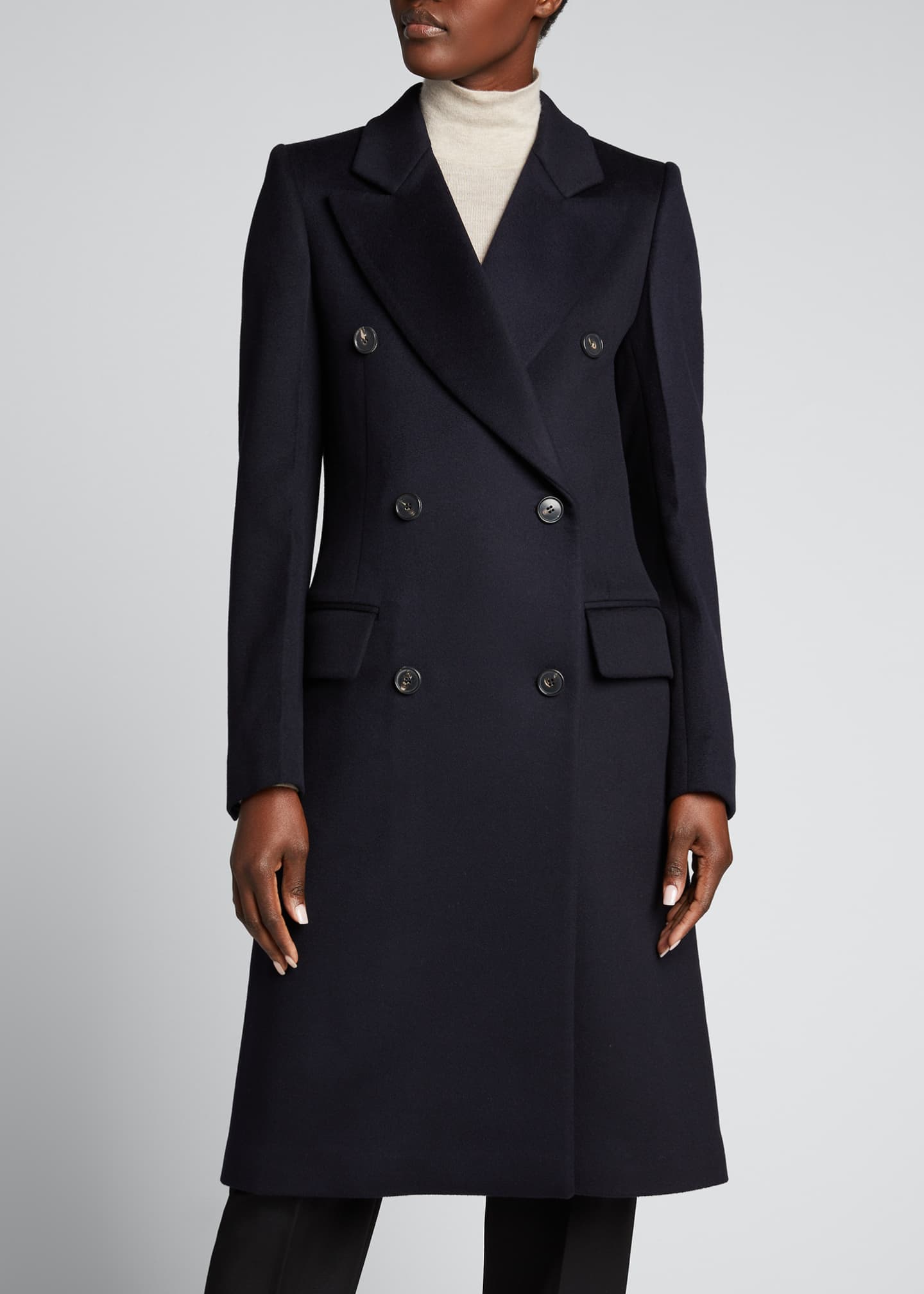 Victoria Beckham Double-Breasted Wool-Cashmere Coat - Bergdorf Goodman