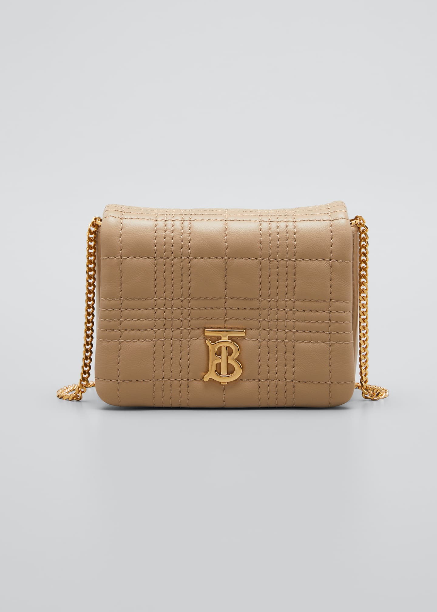 Burberry Lola Square Quilted Shoulder Bag, Beige Bergdorf Goodman