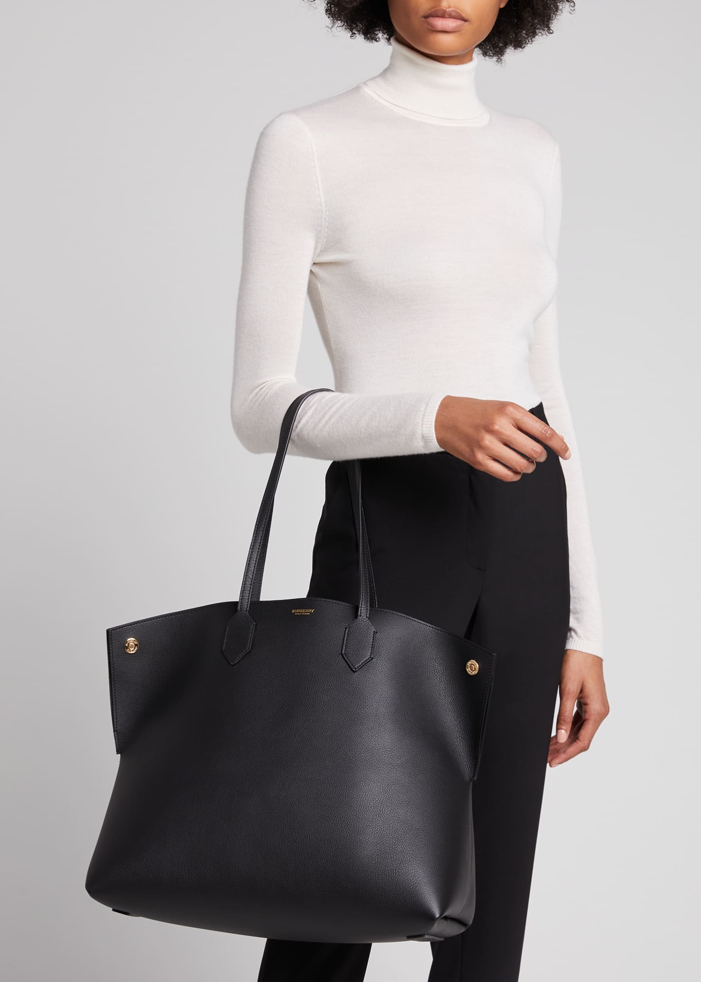 Burberry Society Large Leather Tote Bag | SEMA Data Co-op