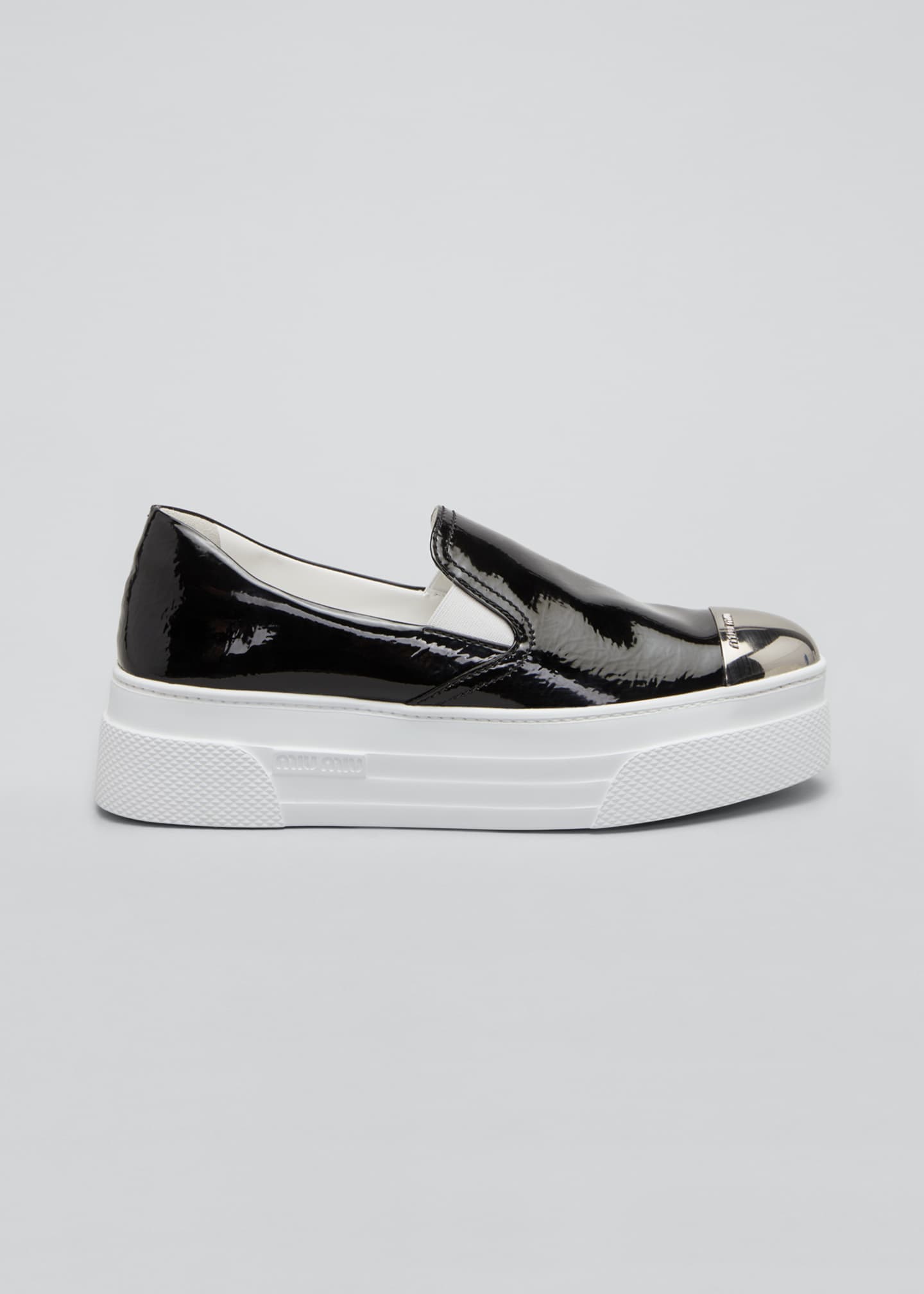 miu miu cap toe platform sneakers