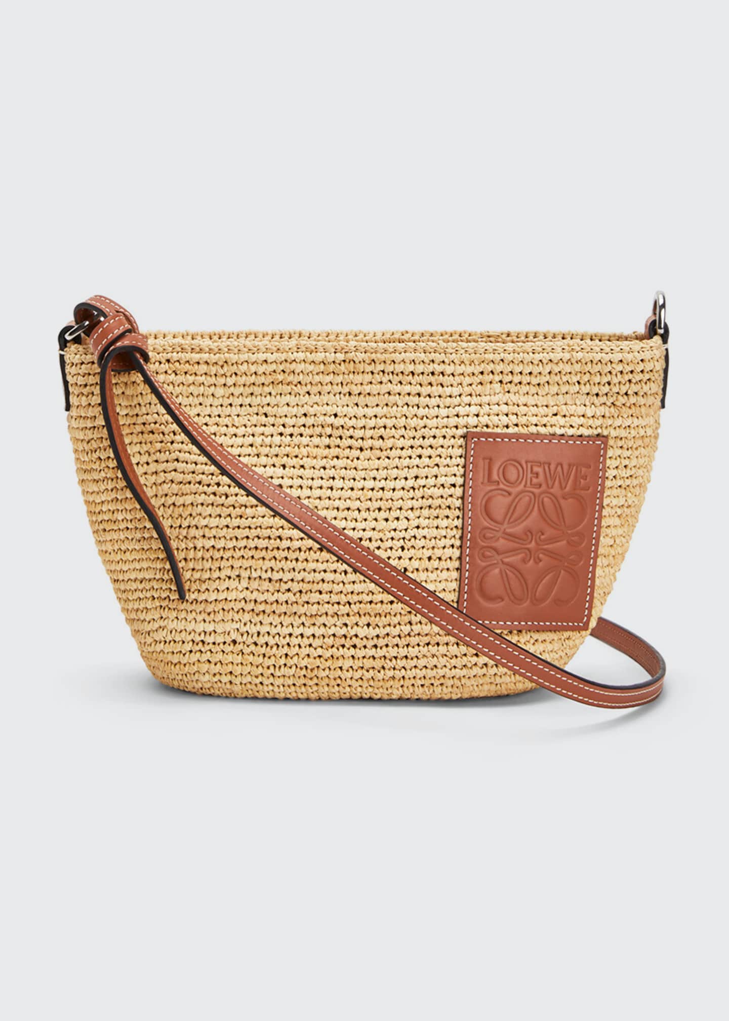 Loewe x Paula's Pochette Medium Raffia Crossbody Bag Bergdorf