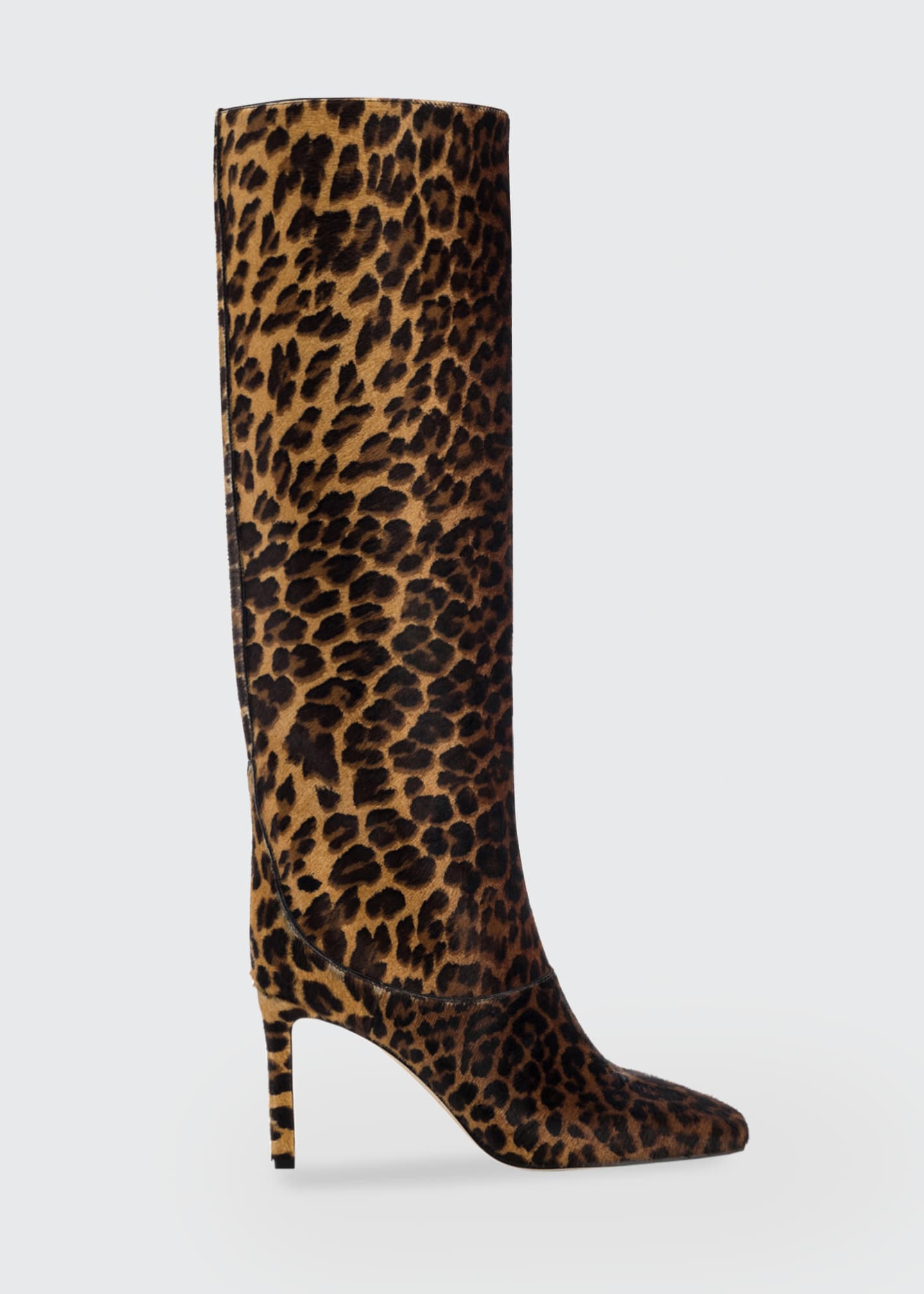 leopard print tall boots