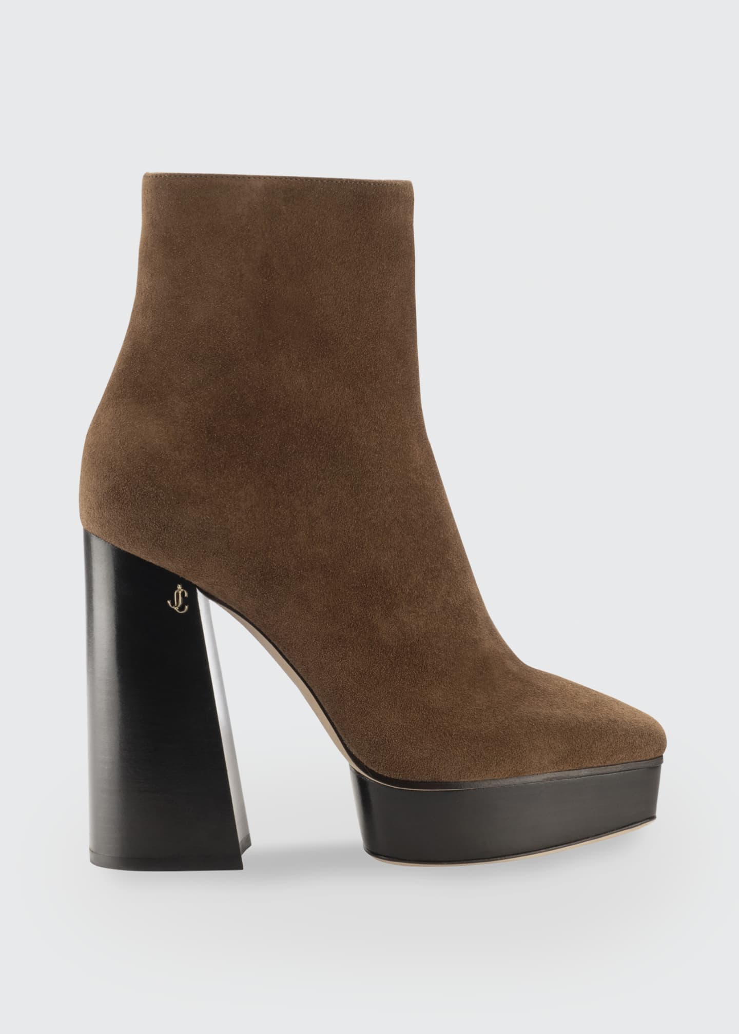 jimmy choo 125mm bryn leather platform booties