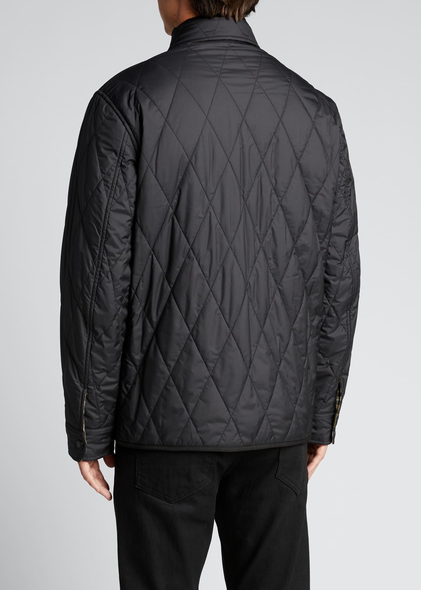 Burberry Men's Cresswell Reversible Diamond Quilted Shirt Jacket