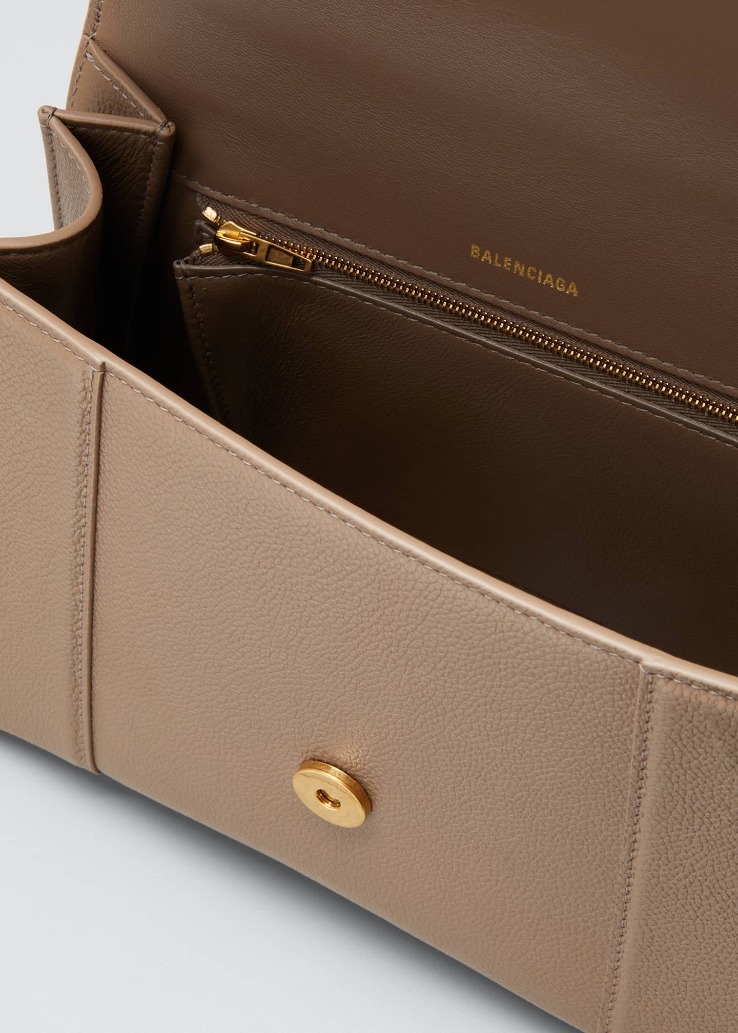 Balenciaga Hourglass Leather TopHandle Bag Bergdorf Goodman