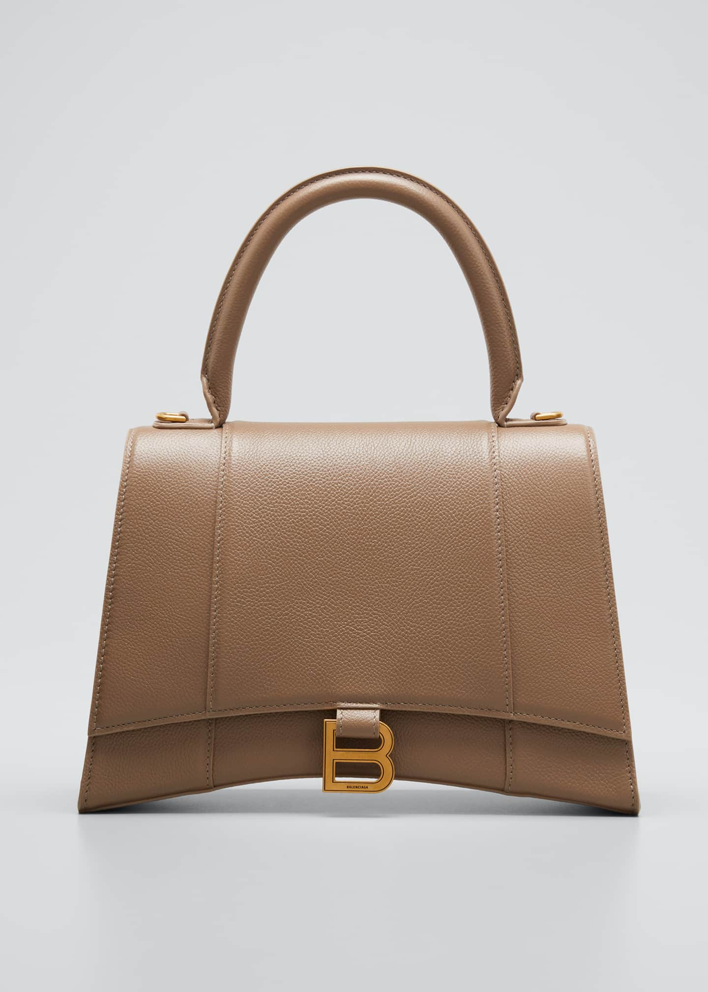 Balenciaga Hourglass Leather Top-Handle Bag - Bergdorf Goodman