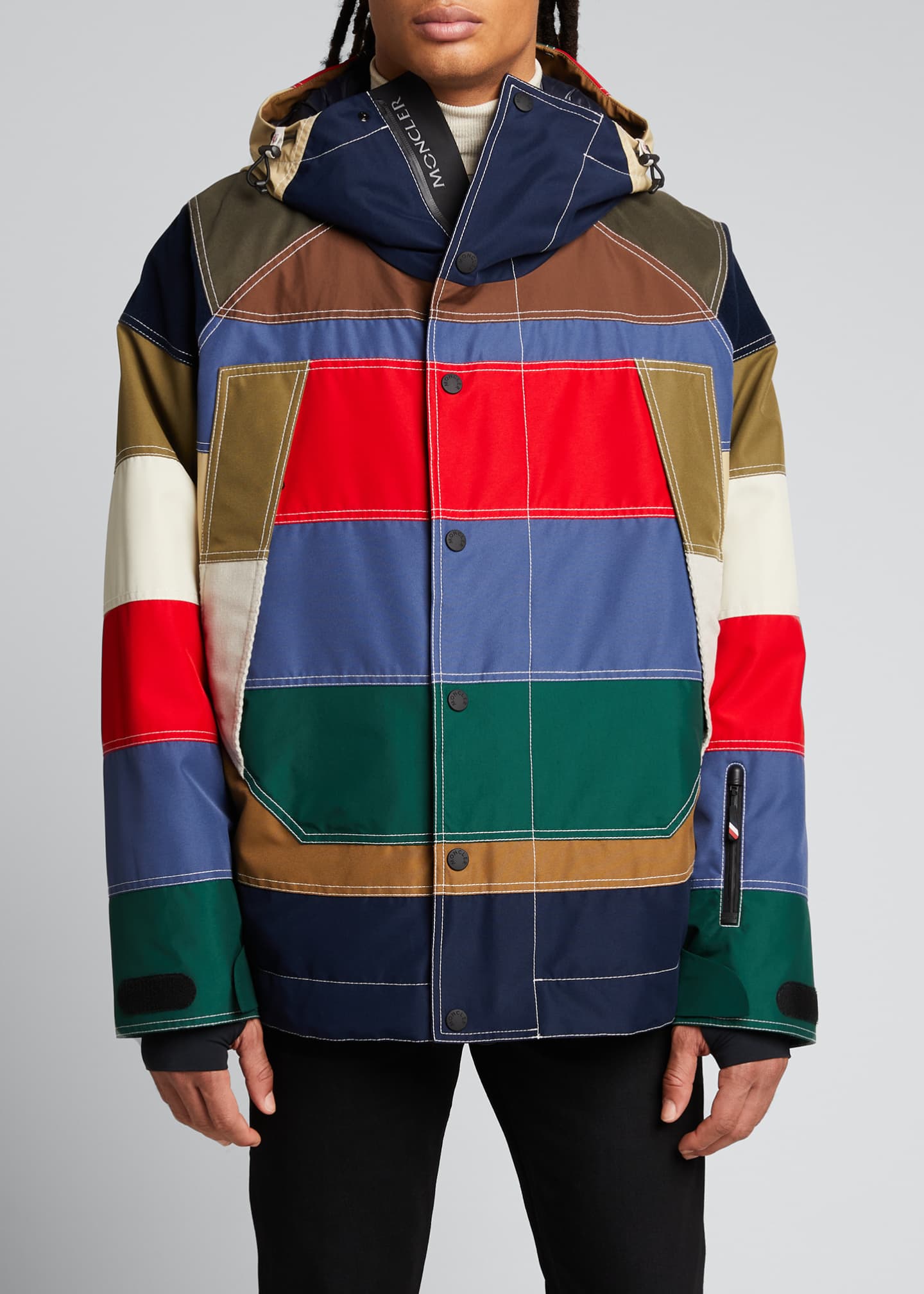 Moncler Men's Chetoz MultiPatch Ski Jacket Bergdorf Goodman
