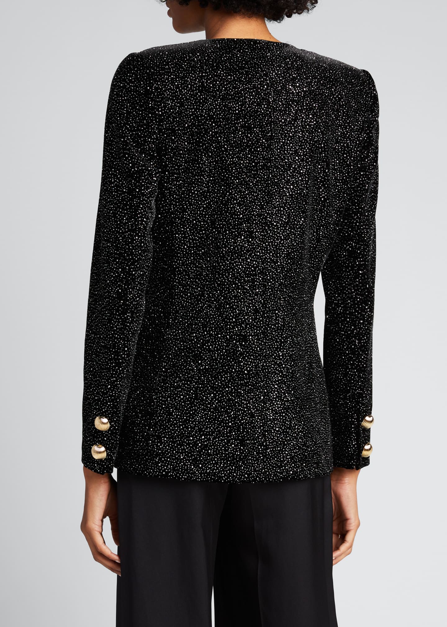 MARTIN MARTIN Glitter Velvet Blazer Bergdorf Goodman