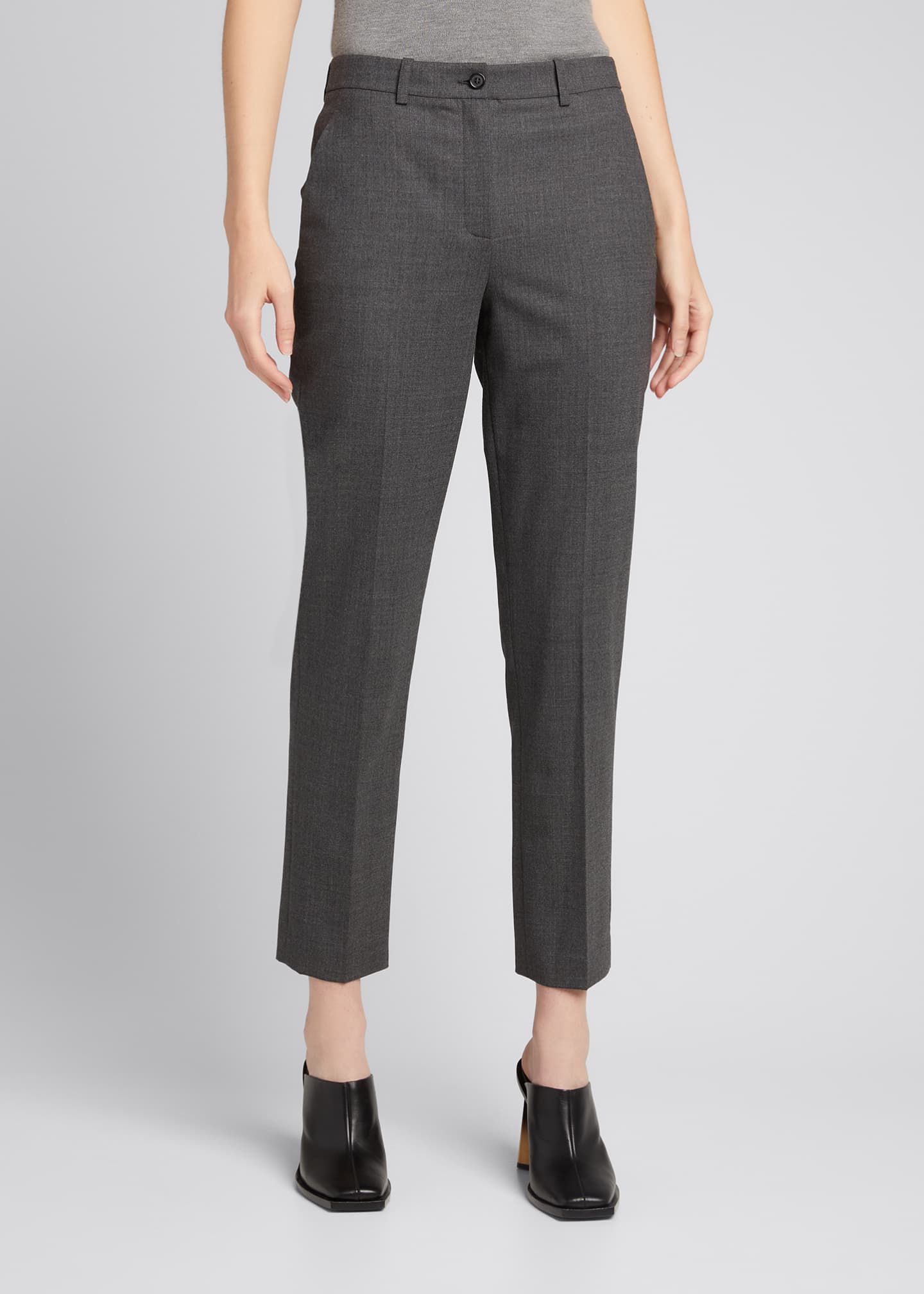 Michael Kors Collection Samantha Cropped Stretch Wool Pants - Bergdorf ...