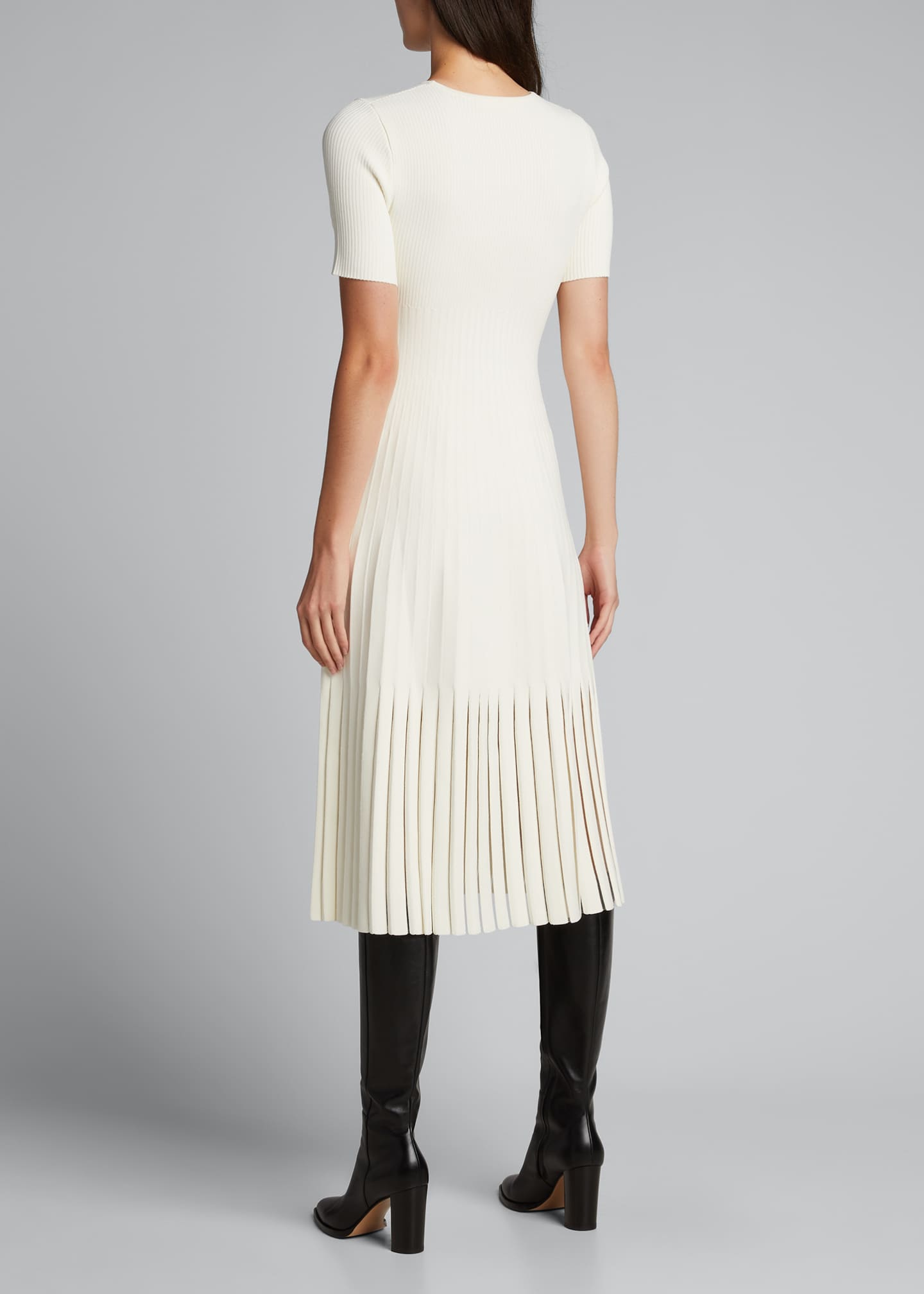 Jason Wu Collection Knit Sheer Godet Midi Dress - Bergdorf Goodman