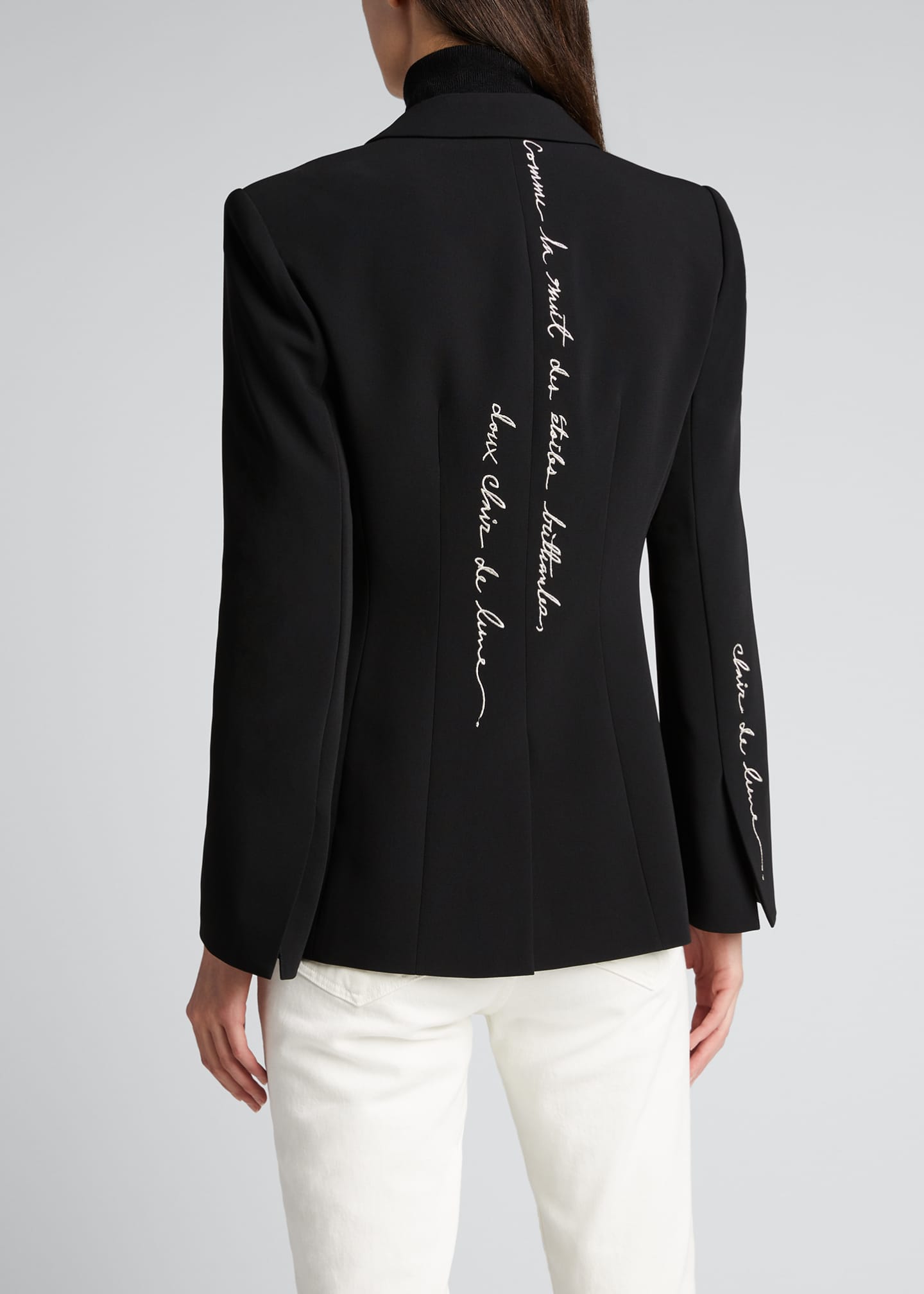 cinq a sept Cheyenne OpenFront Brooch Blazer Bergdorf Goodman