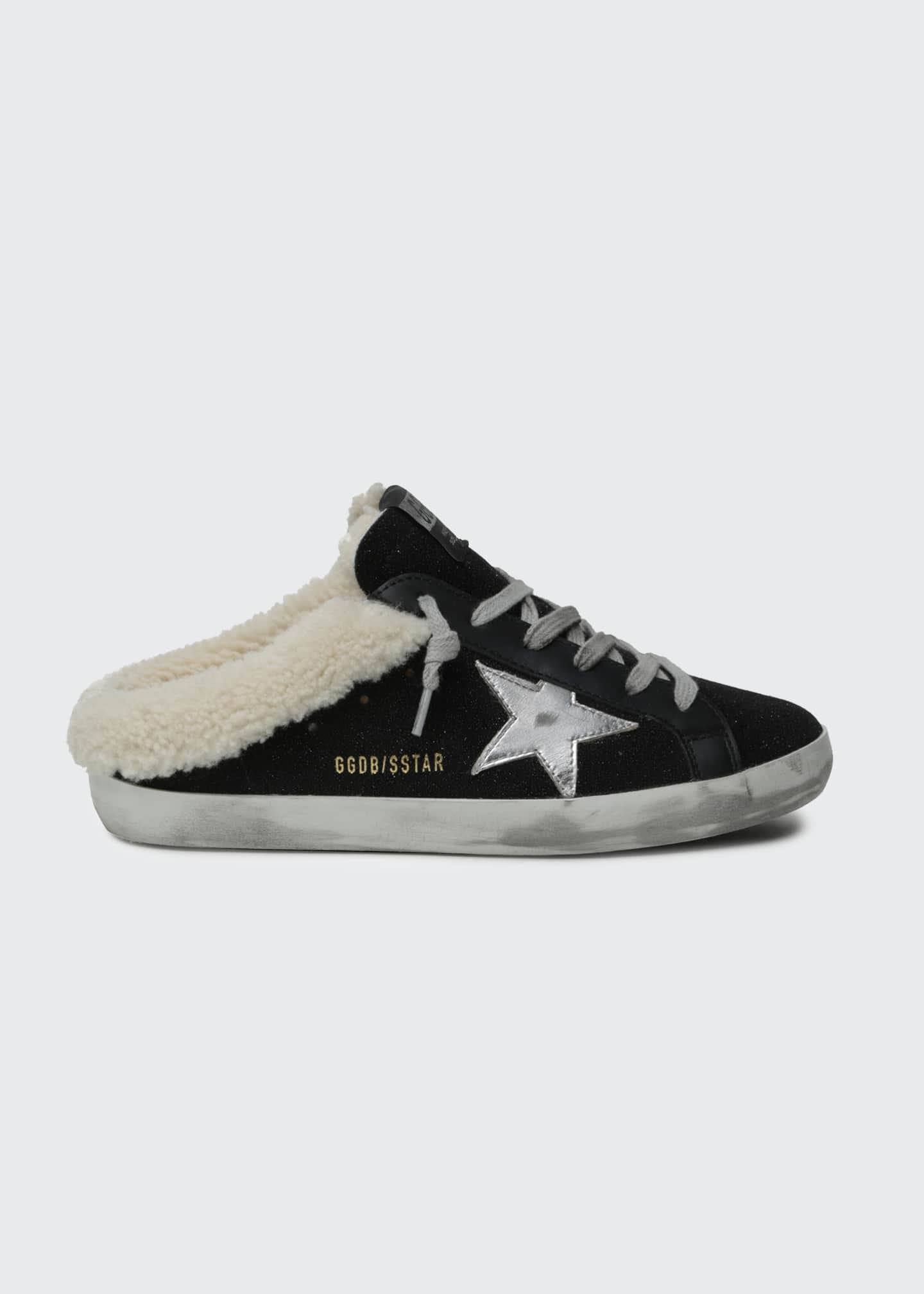 Golden Goose Sabot Slide-On Suede Shearling Sneakers - Bergdorf Goodman