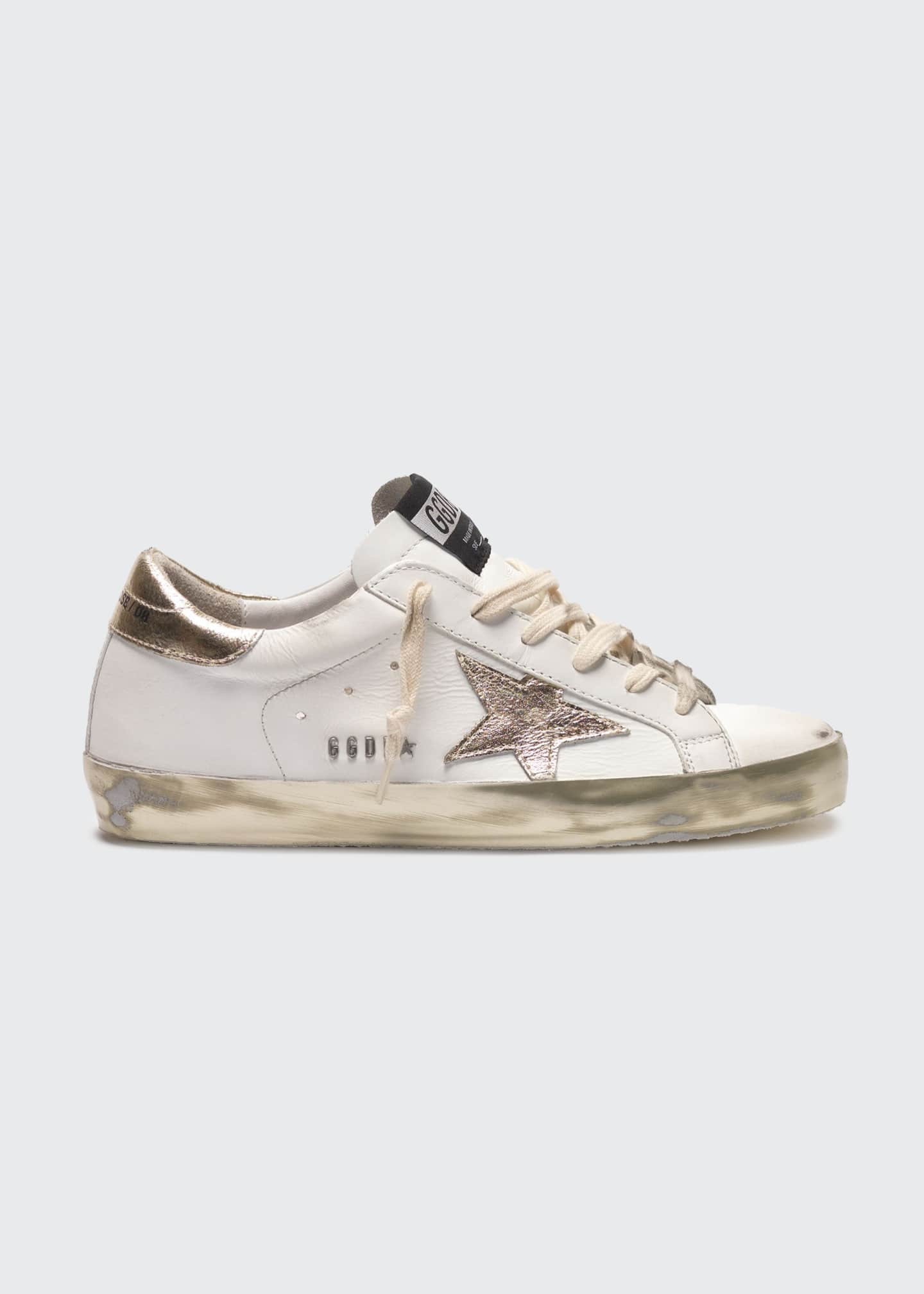 metallic golden goose sneakers