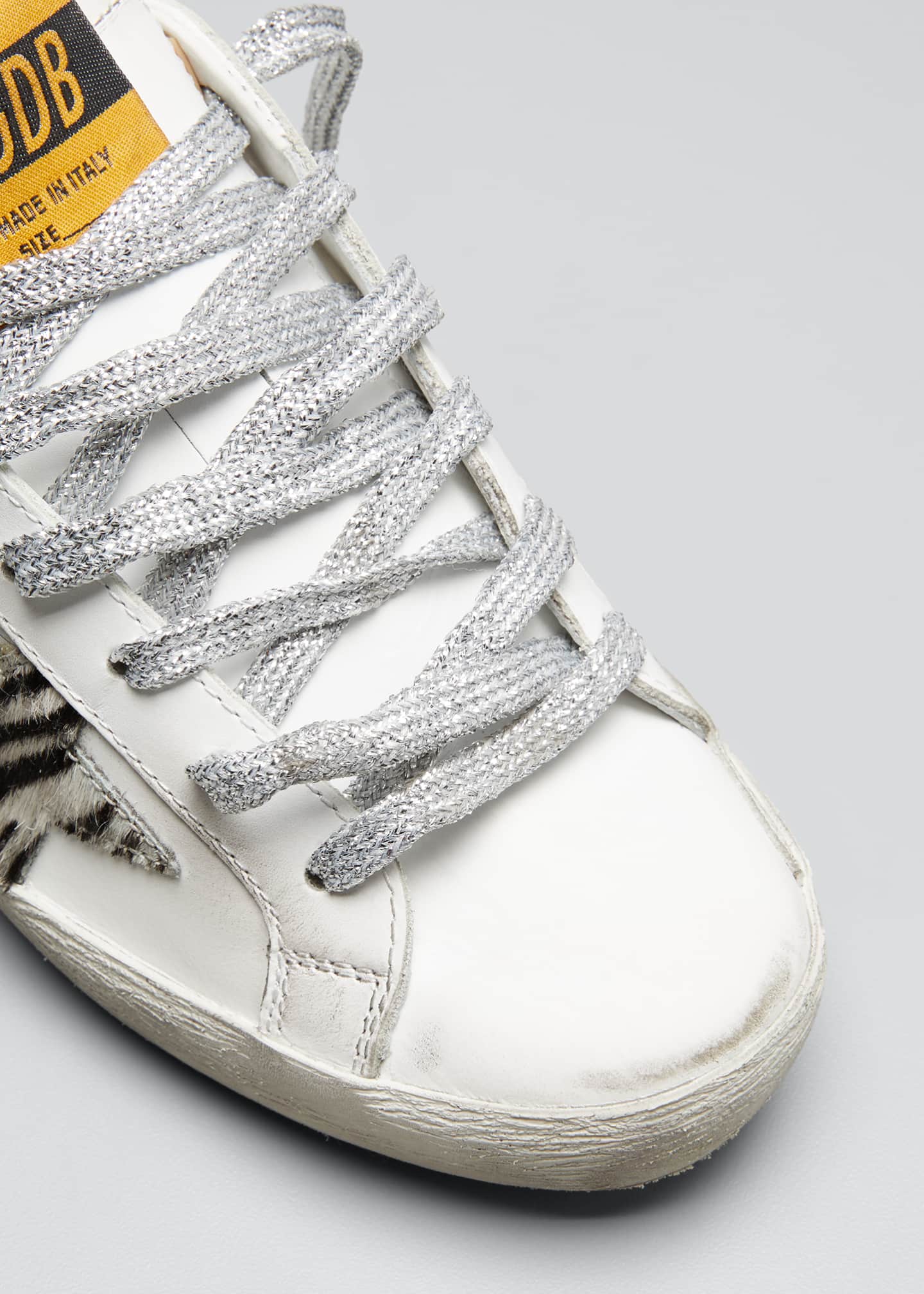 Golden Goose Superstar Zebra Suede Low-Top Sneakers - Bergdorf Goodman
