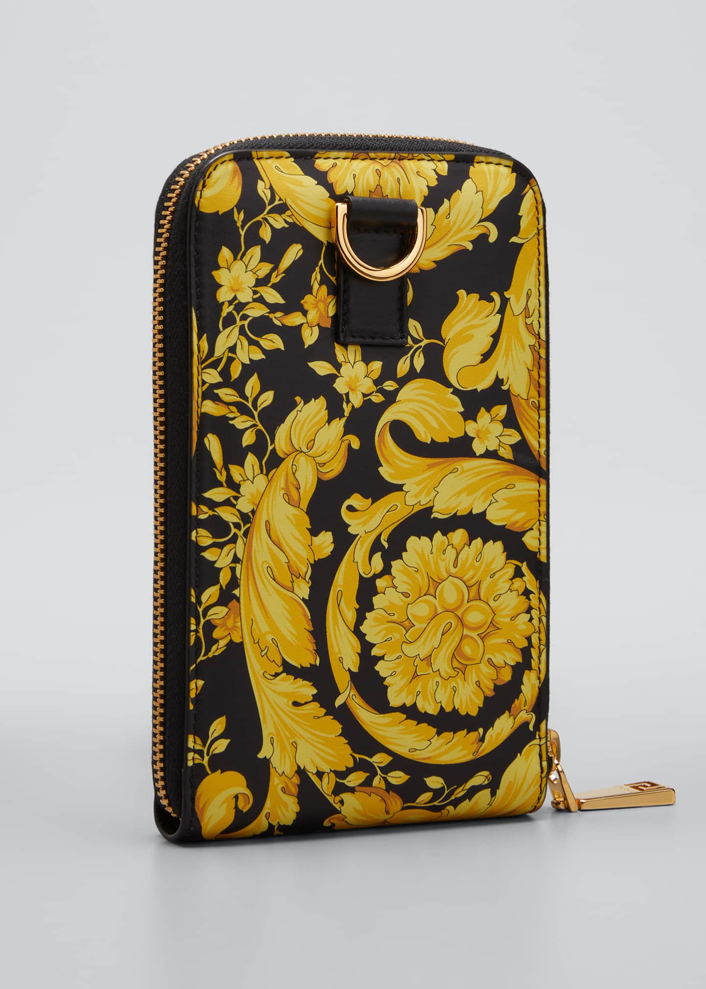 Versace Men's Barocco Zip Wallet Bergdorf Goodman